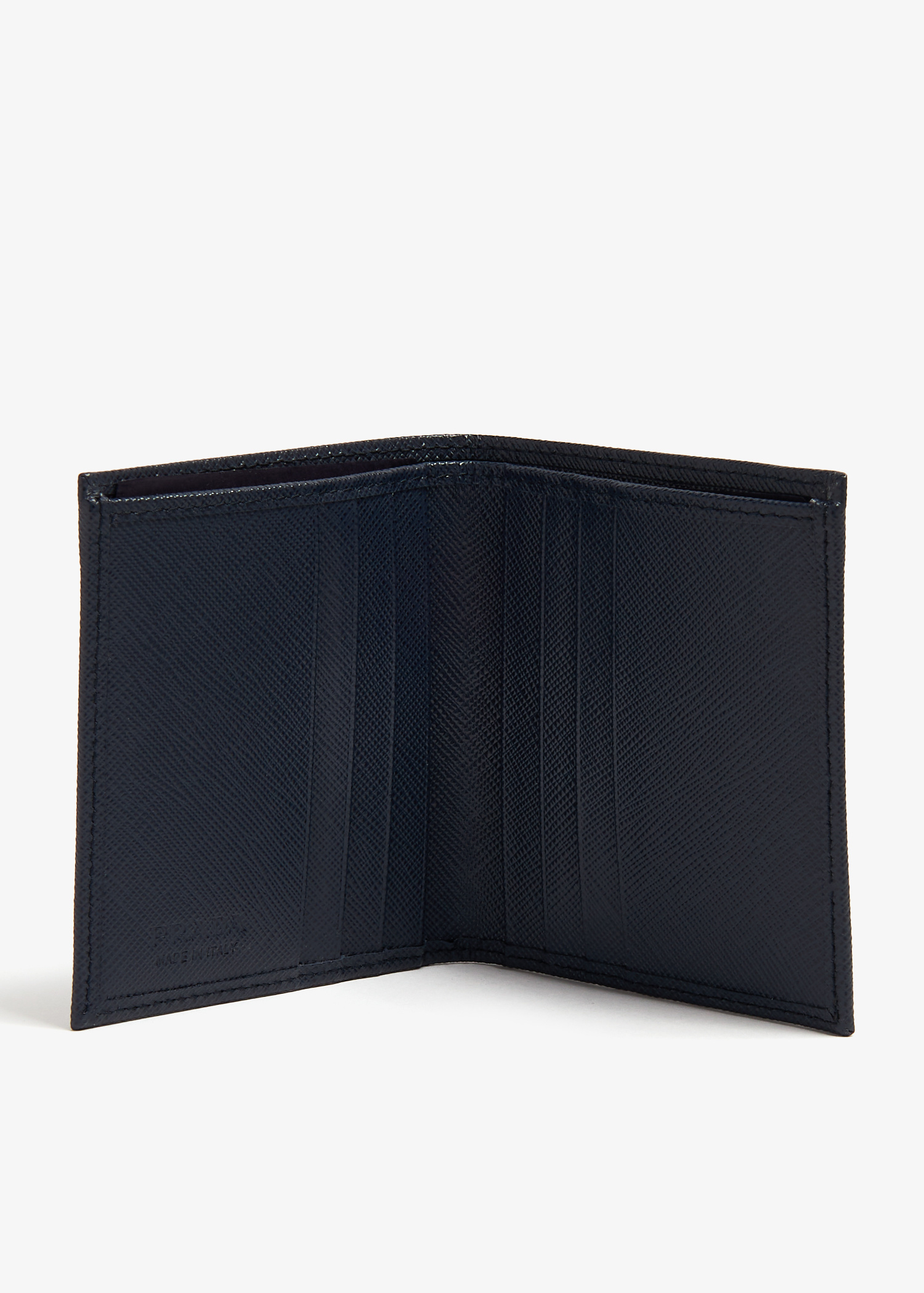 Prada Saffiano leather wallet for Men - Blue in UAE | Level