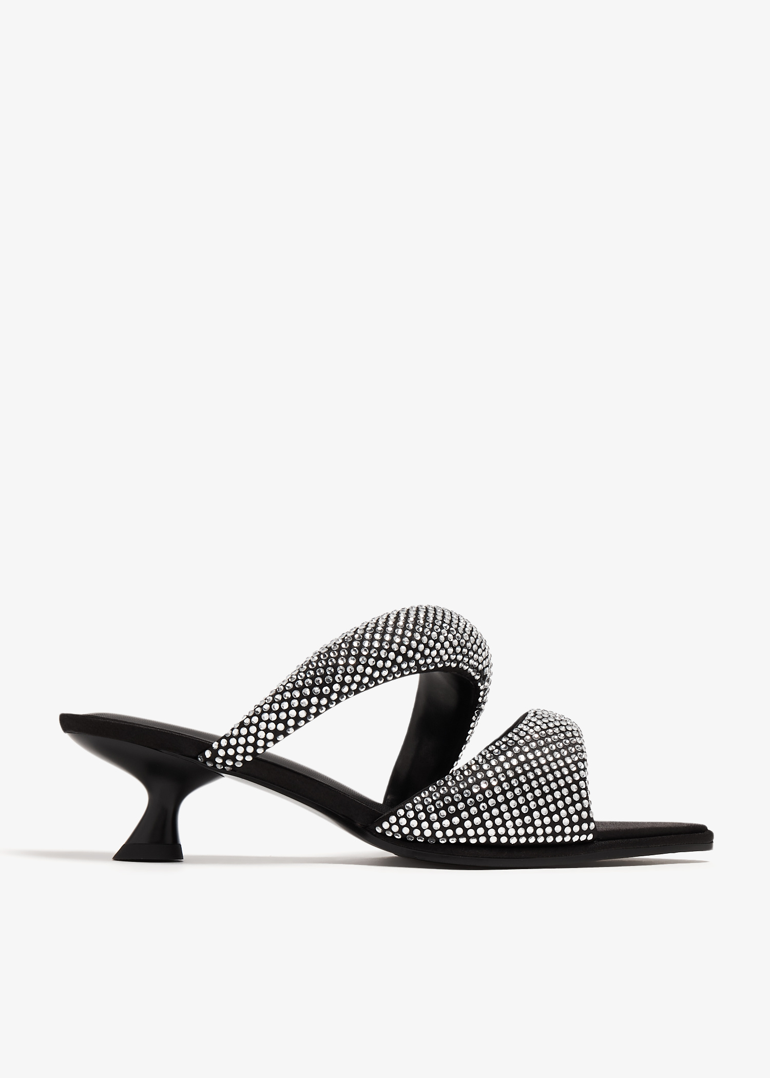 【JW PEI】 Sara 50mm crystal-embellished mules（送料無料） Amazon.com | JW PEI Women's Sara Mule Heeled Sandals - Black