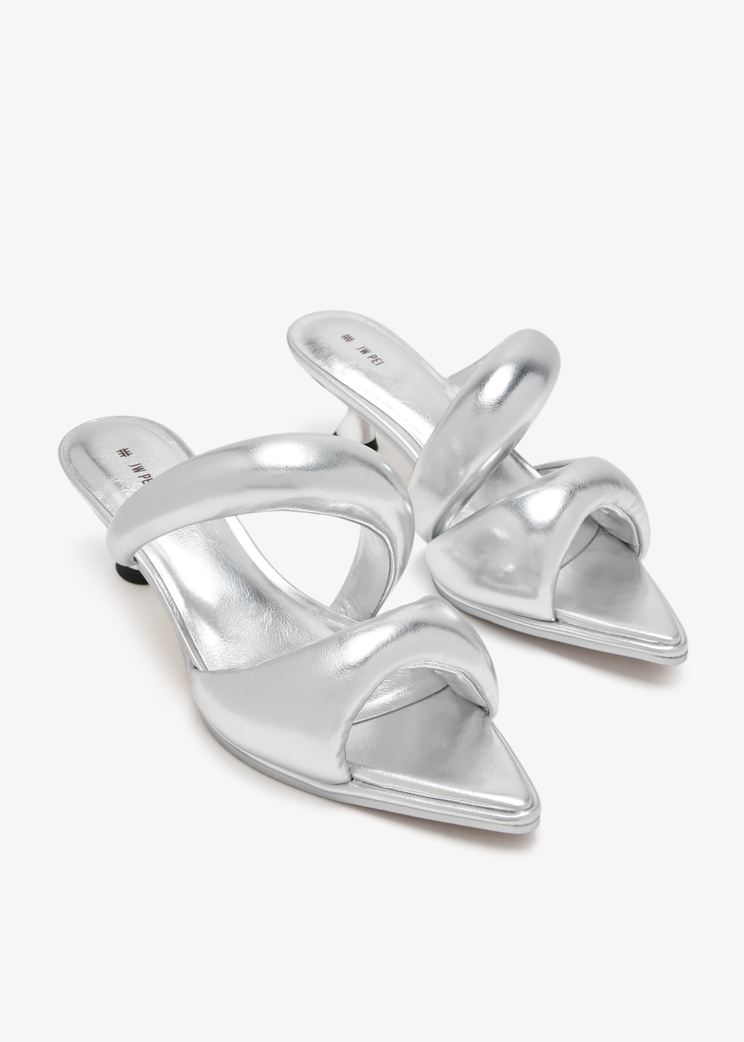 JW PEI Sara mules for Women - Silver in KSA | Level Shoes