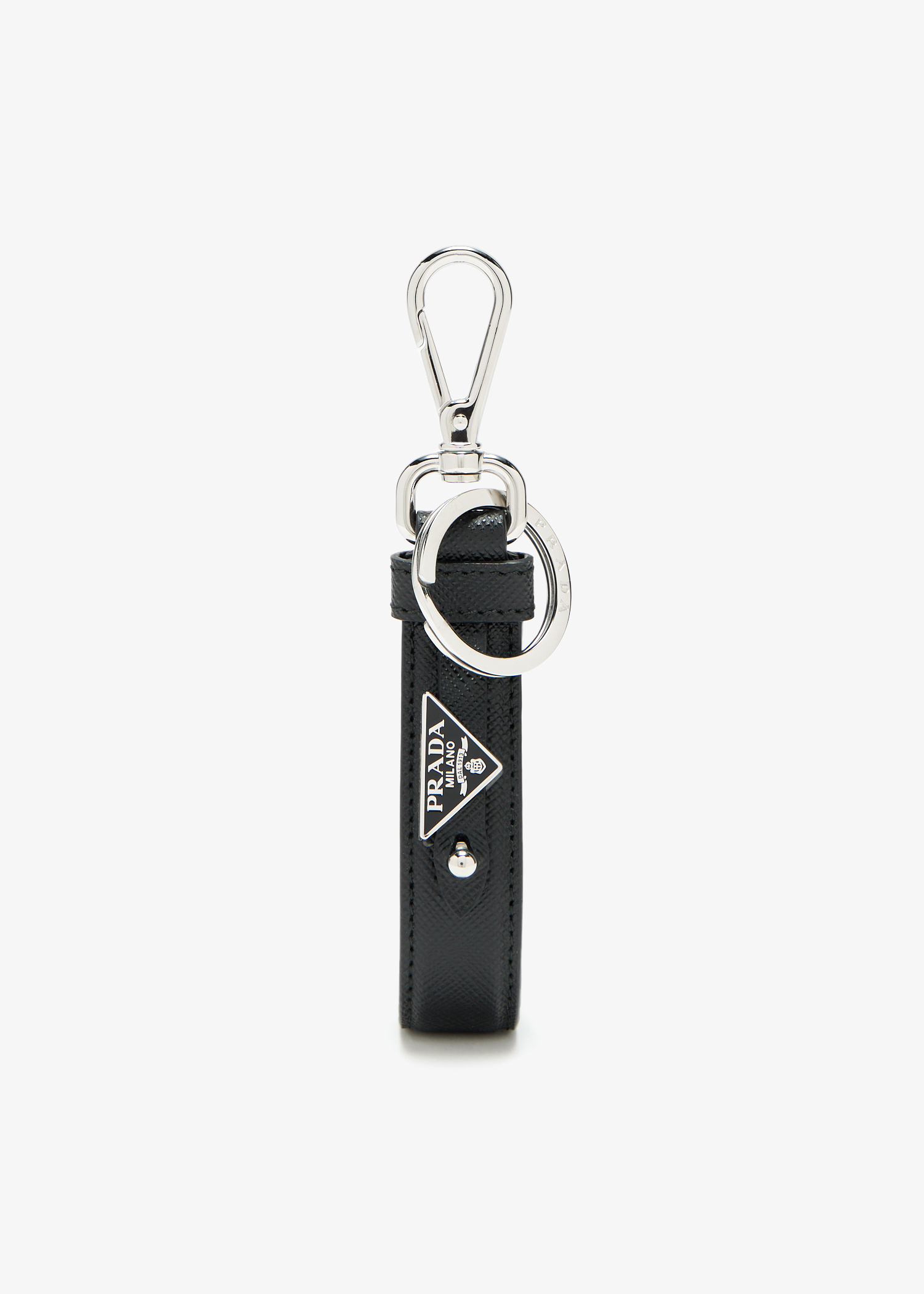 ★Prada Saffiano Leather Keychain Black★ Prada Saffiano leather keychain Black - Men | VIETTI Online