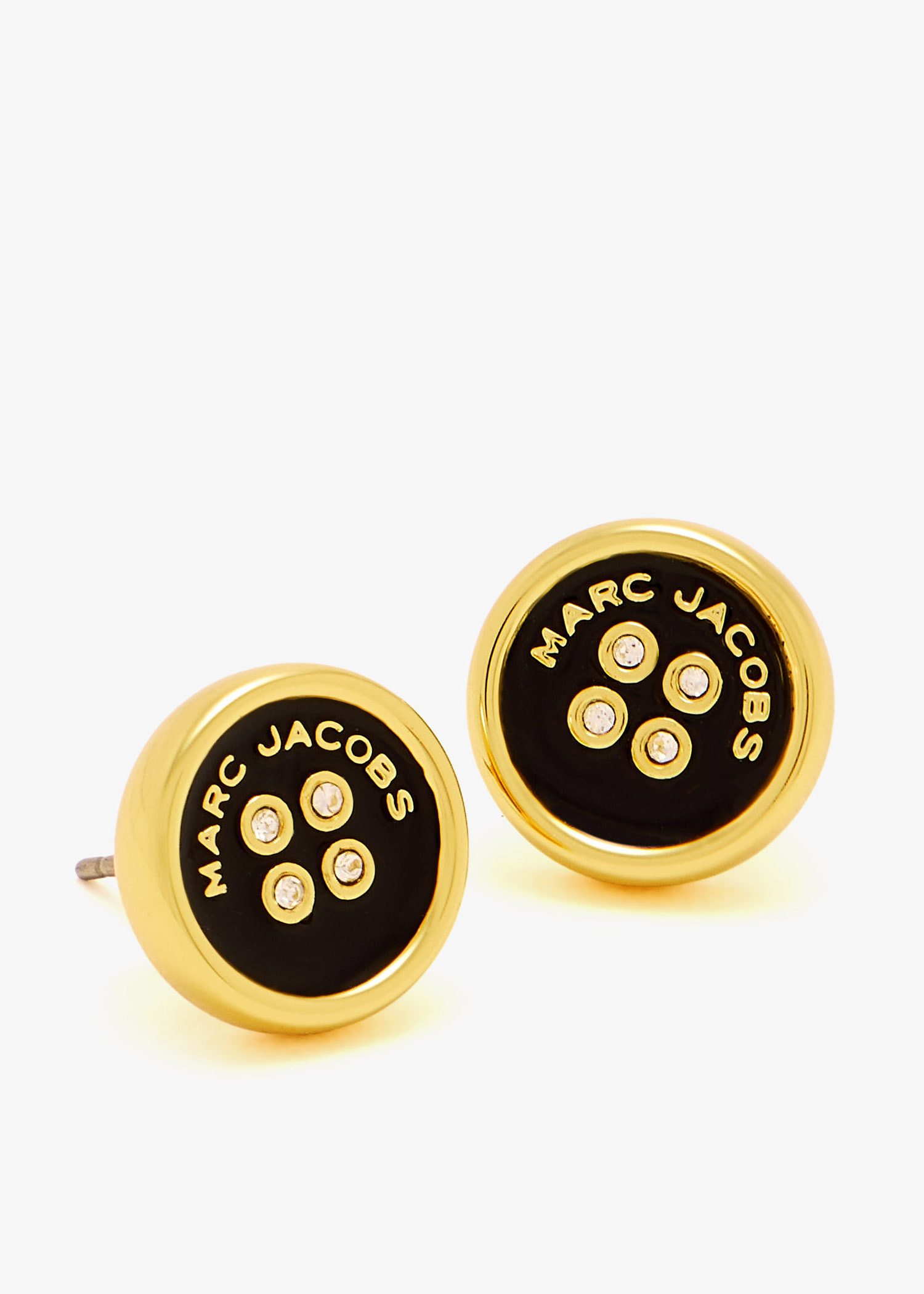 Marc Jacobs The Button Stud earrings for Women - Gold in KSA