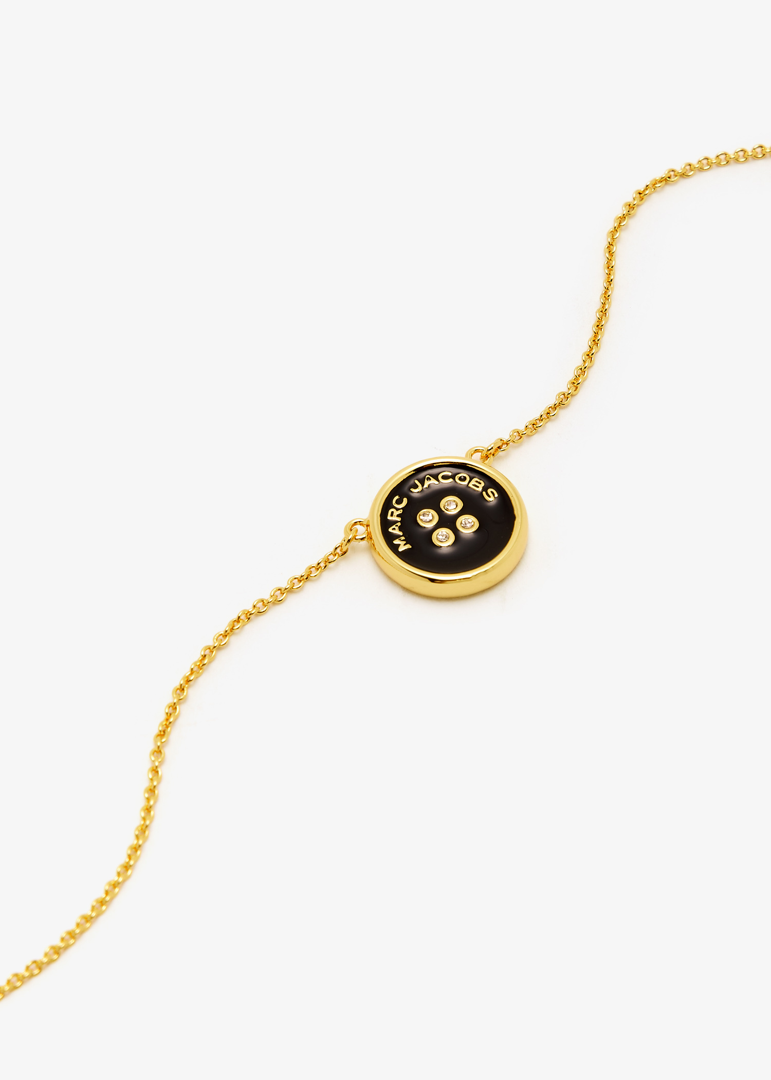 Marc Jacobs The Button Pendant necklace for Women - Gold in