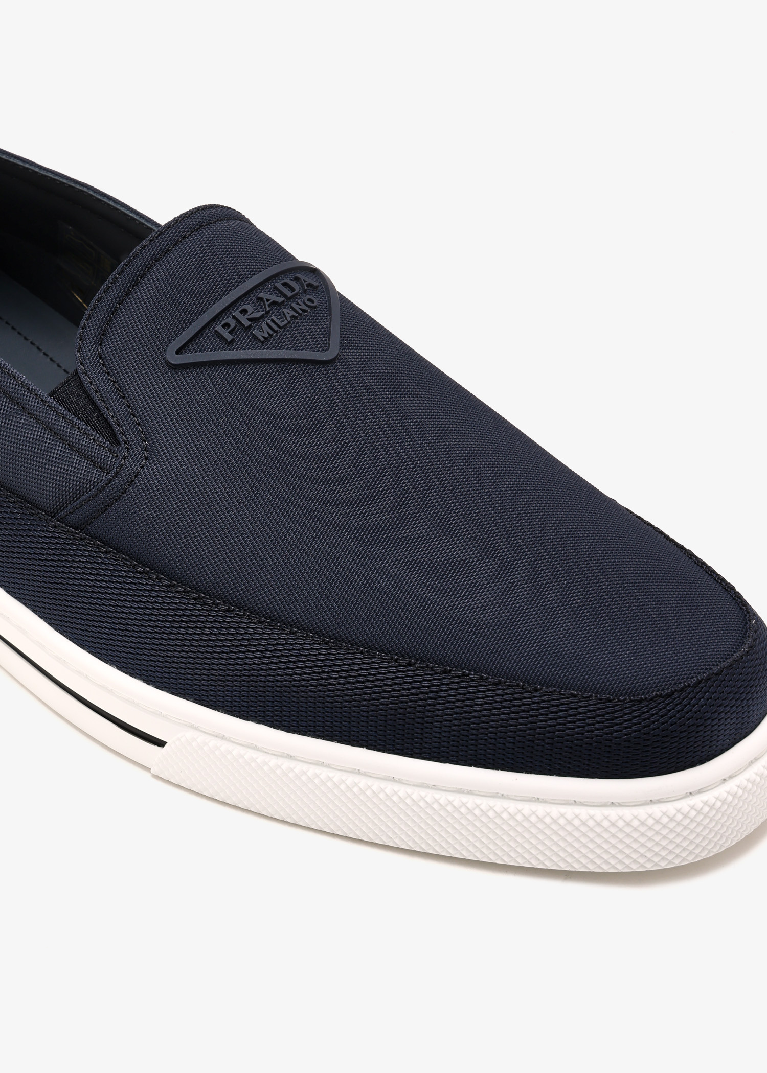 スニーカー Prada Sneakers & Slip-On Prada - Black Suede Slip-On Skate Sneaker | Mitchell Stores