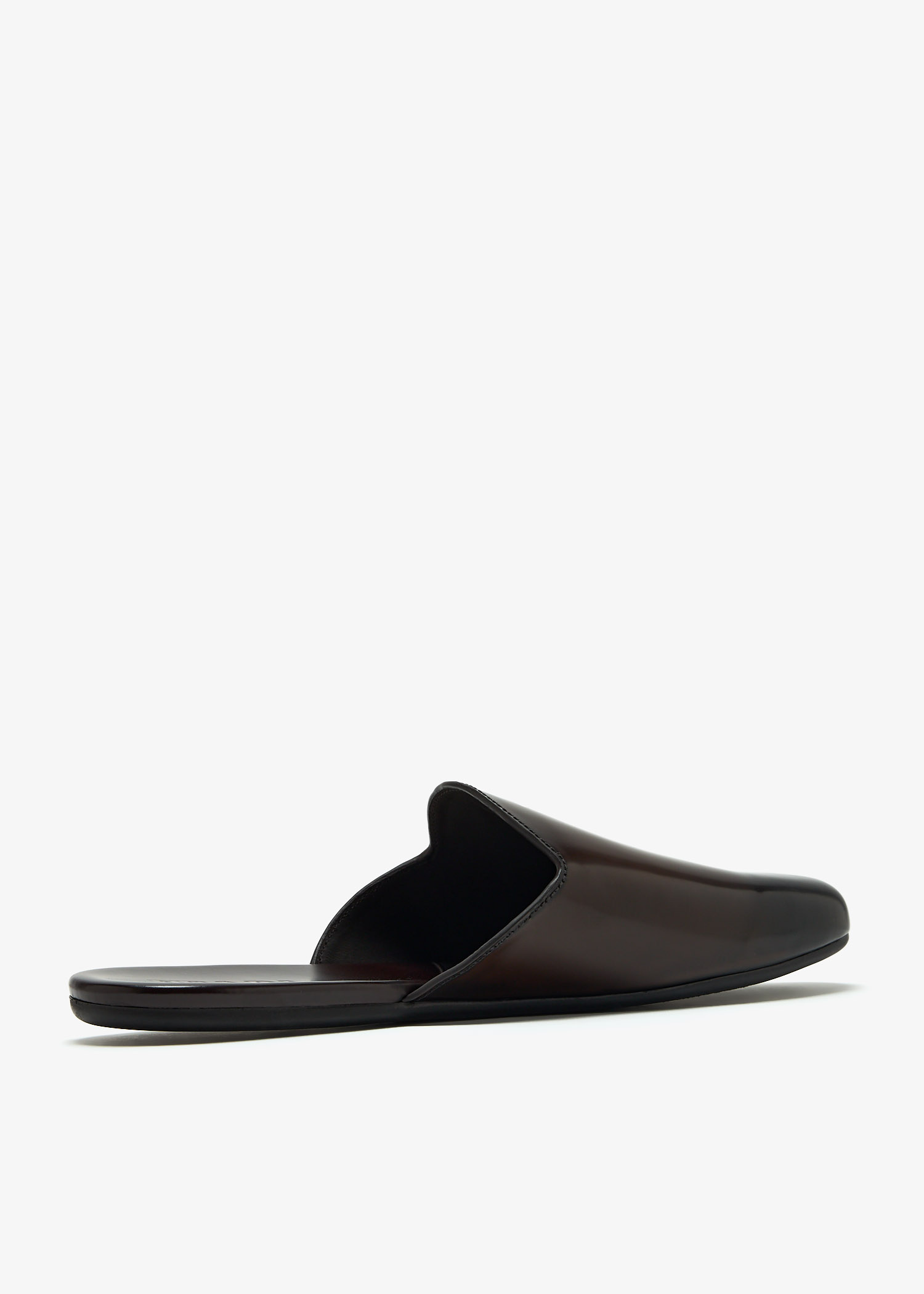 Prada Brushed leather mules for Men - Brown in KSA | Level Shoes