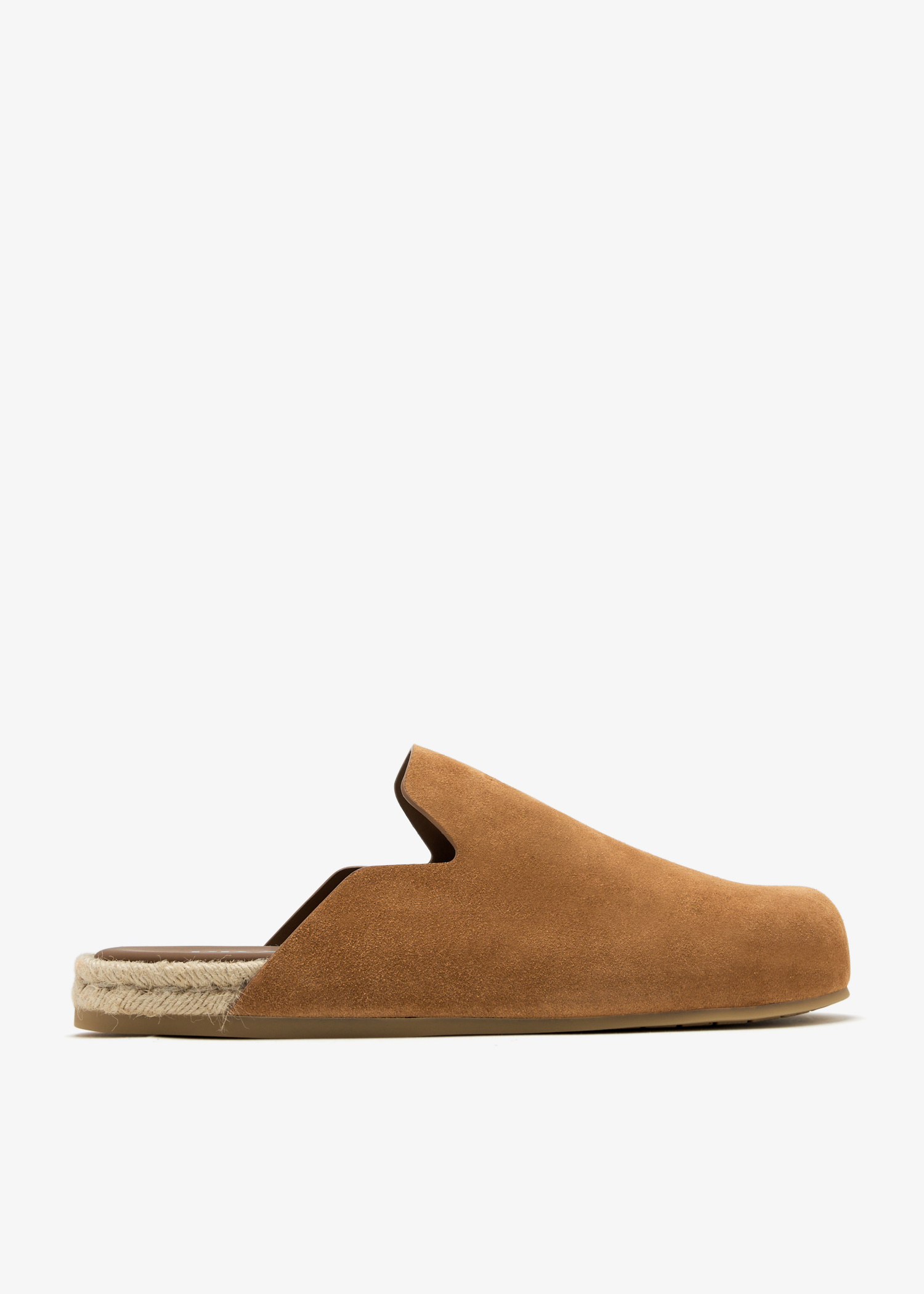Prada Suede mules for Men - Brown in UAE | Level Shoes