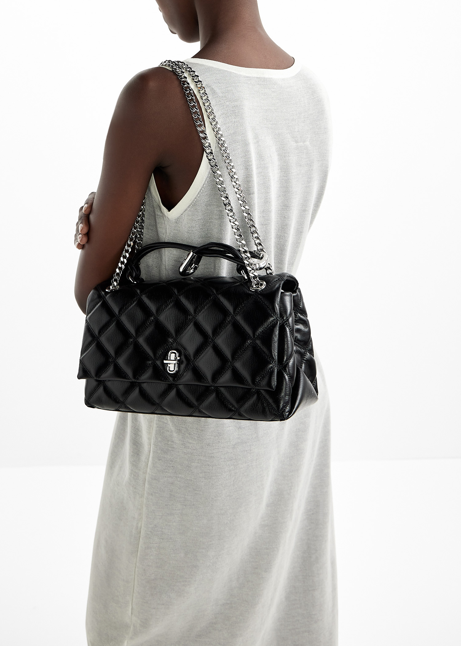 ハンドバッグ MARC JACOBS Woman Handbag Black 2S5HCR007H02 001 Marc Jacobs: Women's The Dual Chain Bag (Black) | DSMNY E-SHOP