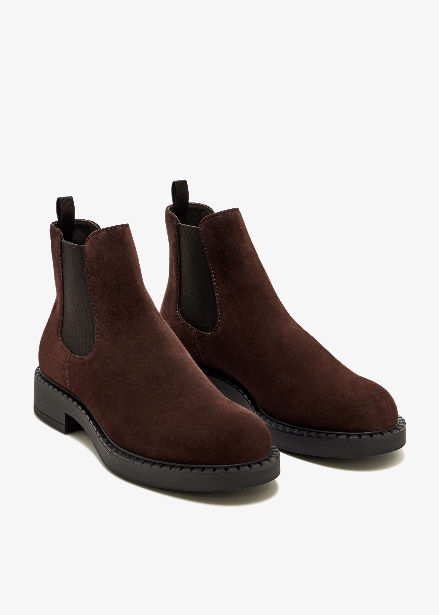 Prada Suede Chelsea boots for Men - Brown in KSA | Level Shoes display picture 1