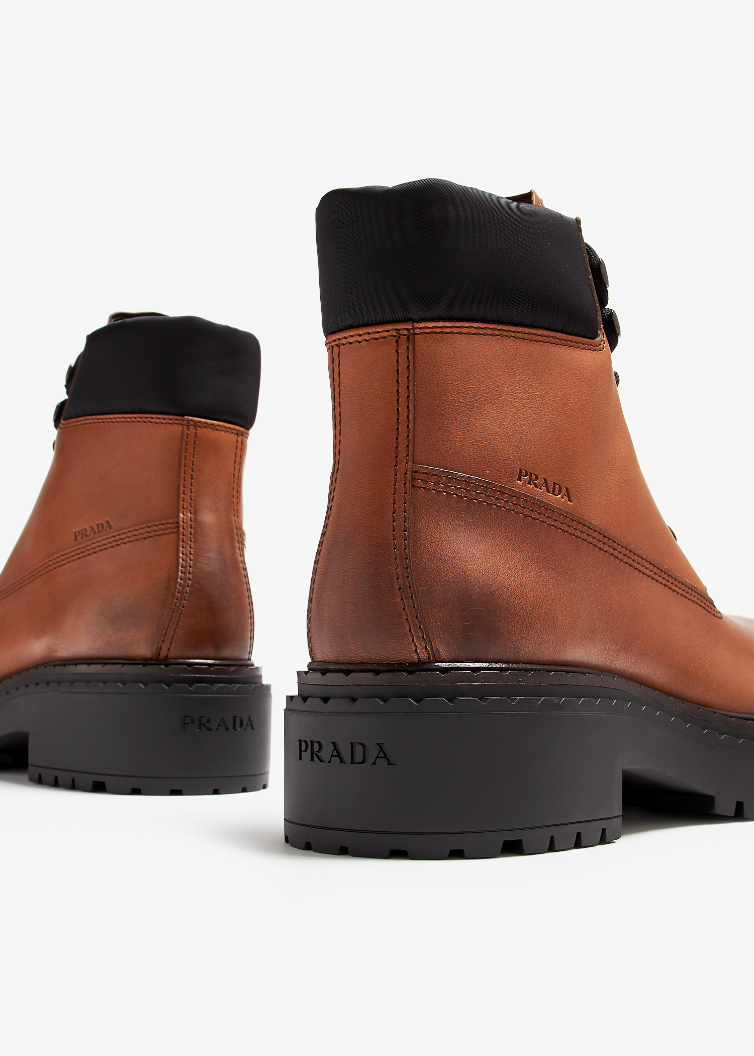 ブーツその他 PRADA CAMEL SUEDE LEATHER BOOTS Leather boots Prada Camel size 36.5 IT in Leather - 41847753