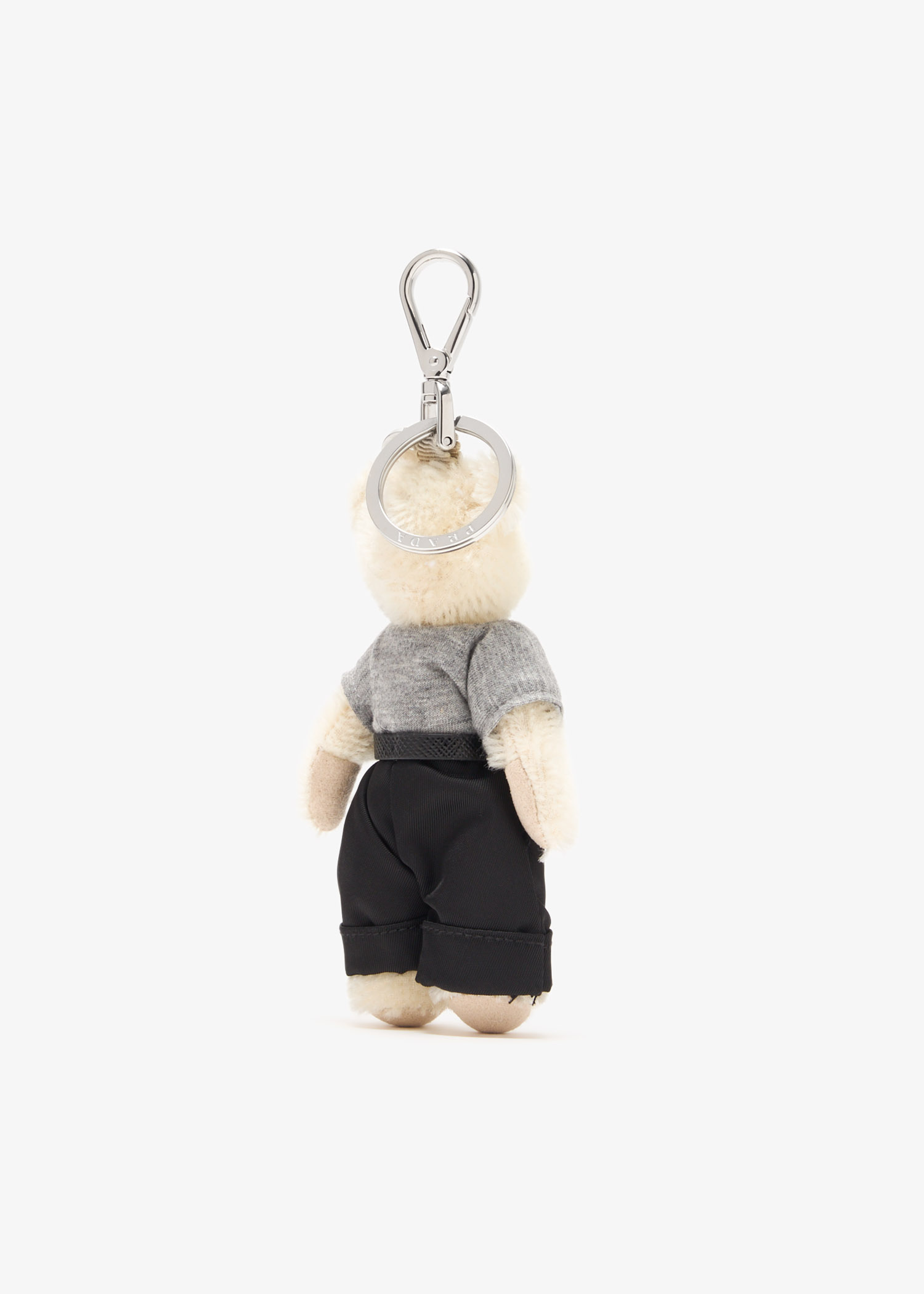 Prada Teddy keychain charm for Men - White in Oman | Level Shoes