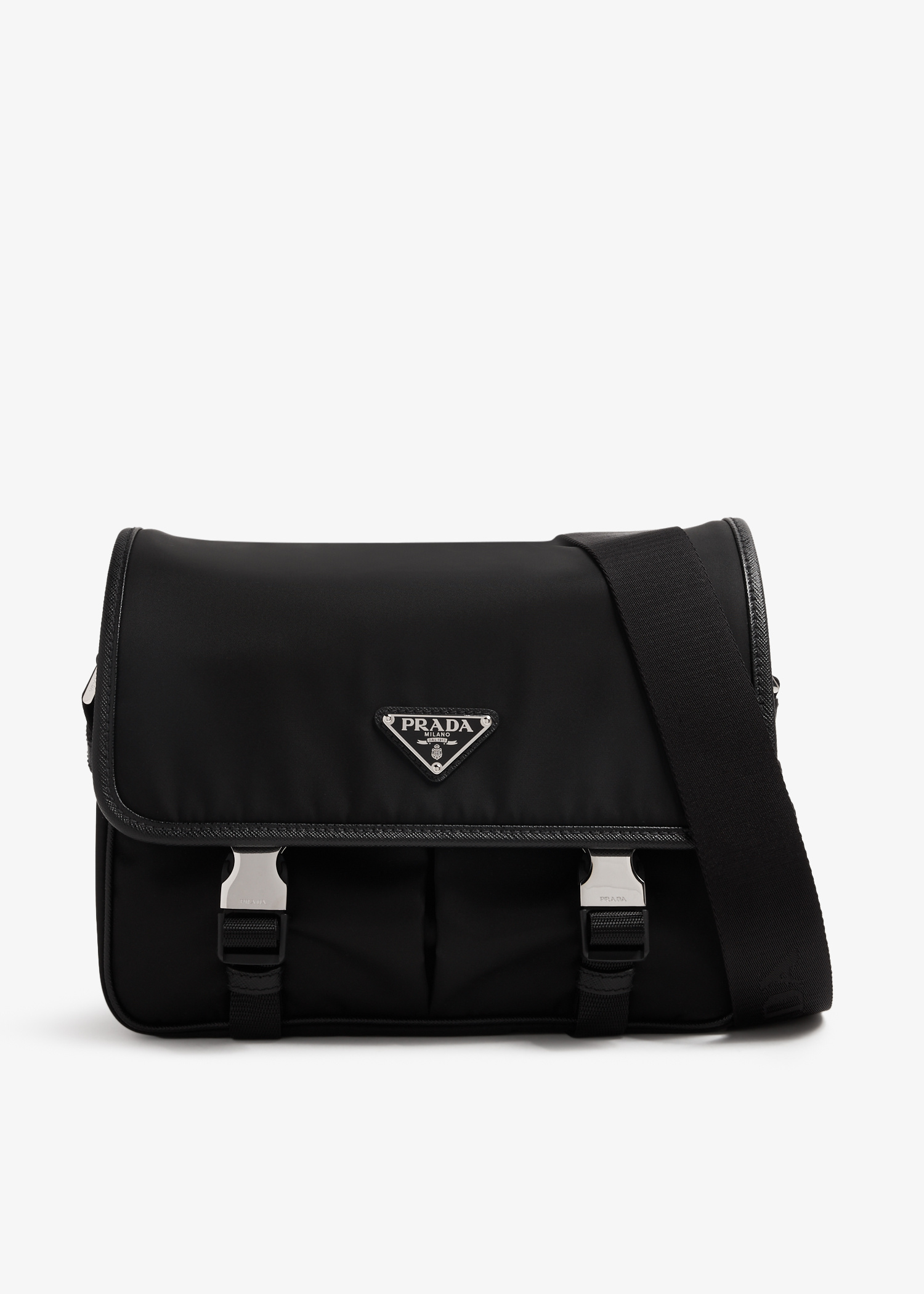 Prada Re-Nylon and Saffiano leather shoulder bag for Men