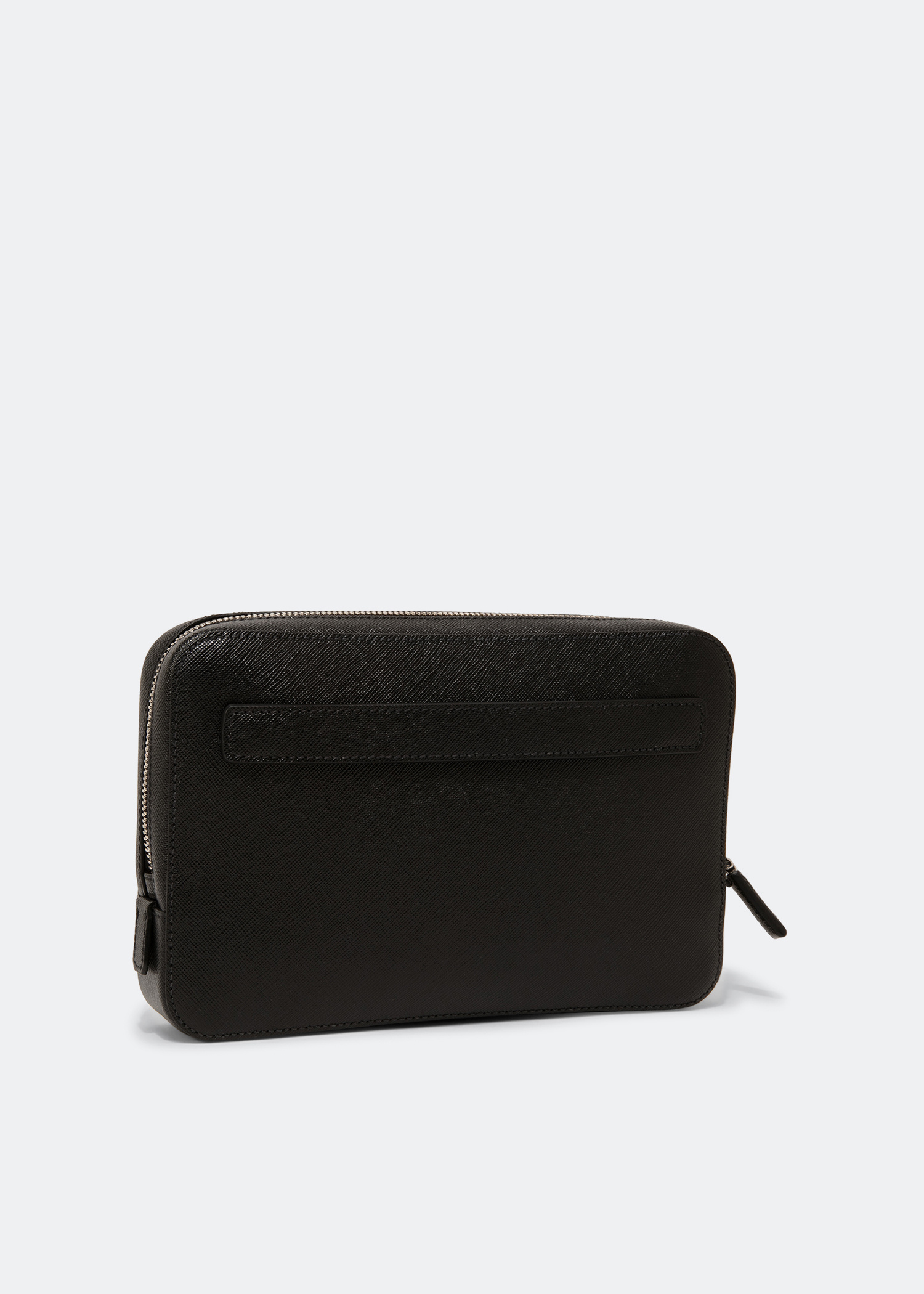 Prada Saffiano leather pouch for Men - Black in UAE | Level