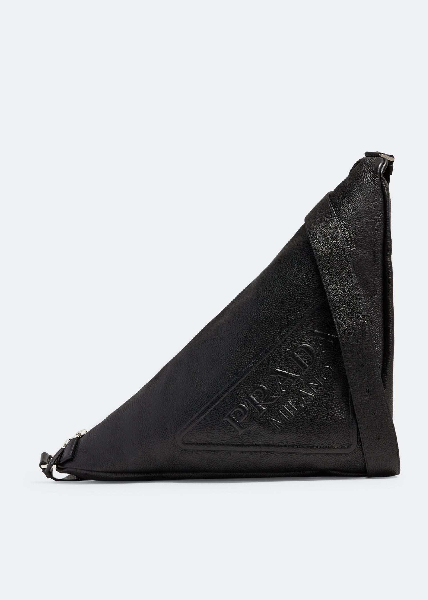 バッグ iirot Triangle Leather Pouch_Black TRIANGLE LEATHER TOTE BAG | JISTORY