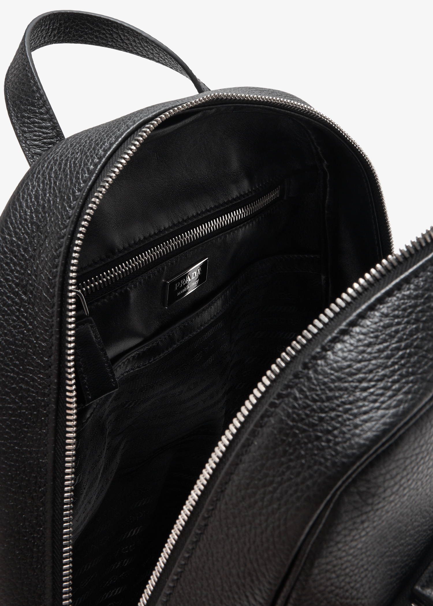 Prada Leather backpack for Men - Black in KSA | Level Shoes