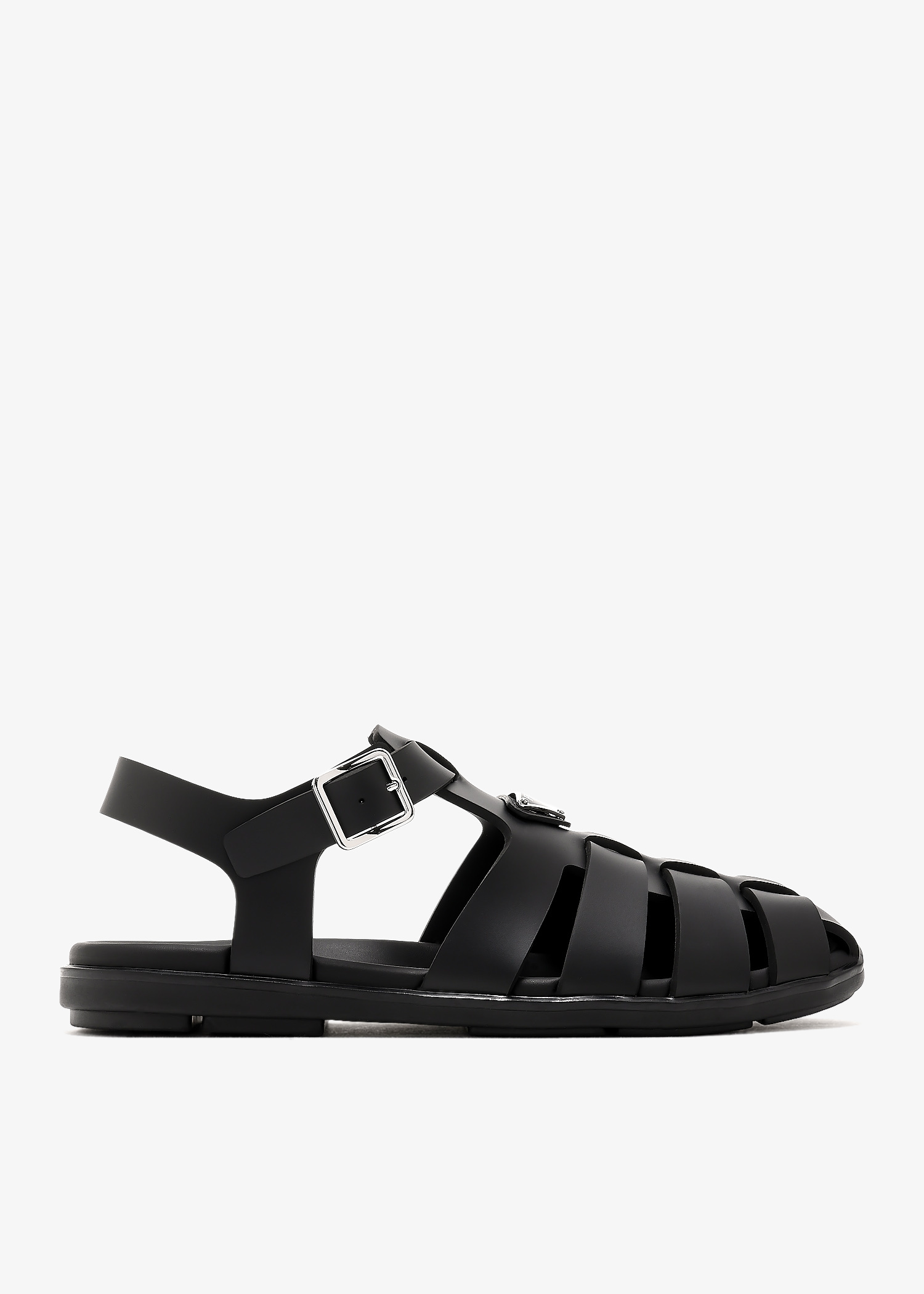 PRADA＊Rubber fisherman sandalフィッシャーマンサンダル＊送込 AUTH Prada Rubber Logo Chunky-Sole Fisherman Sandals Size 11