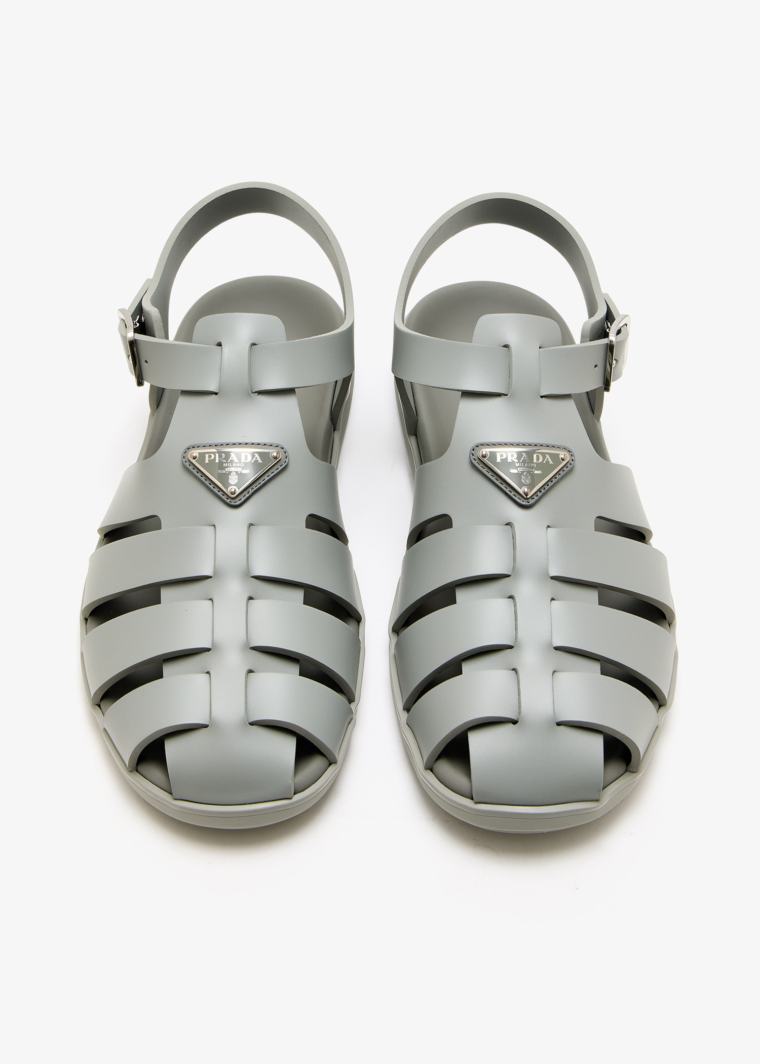 Prada Rubber fisherman sandals for Men - Grey in UAE | Level