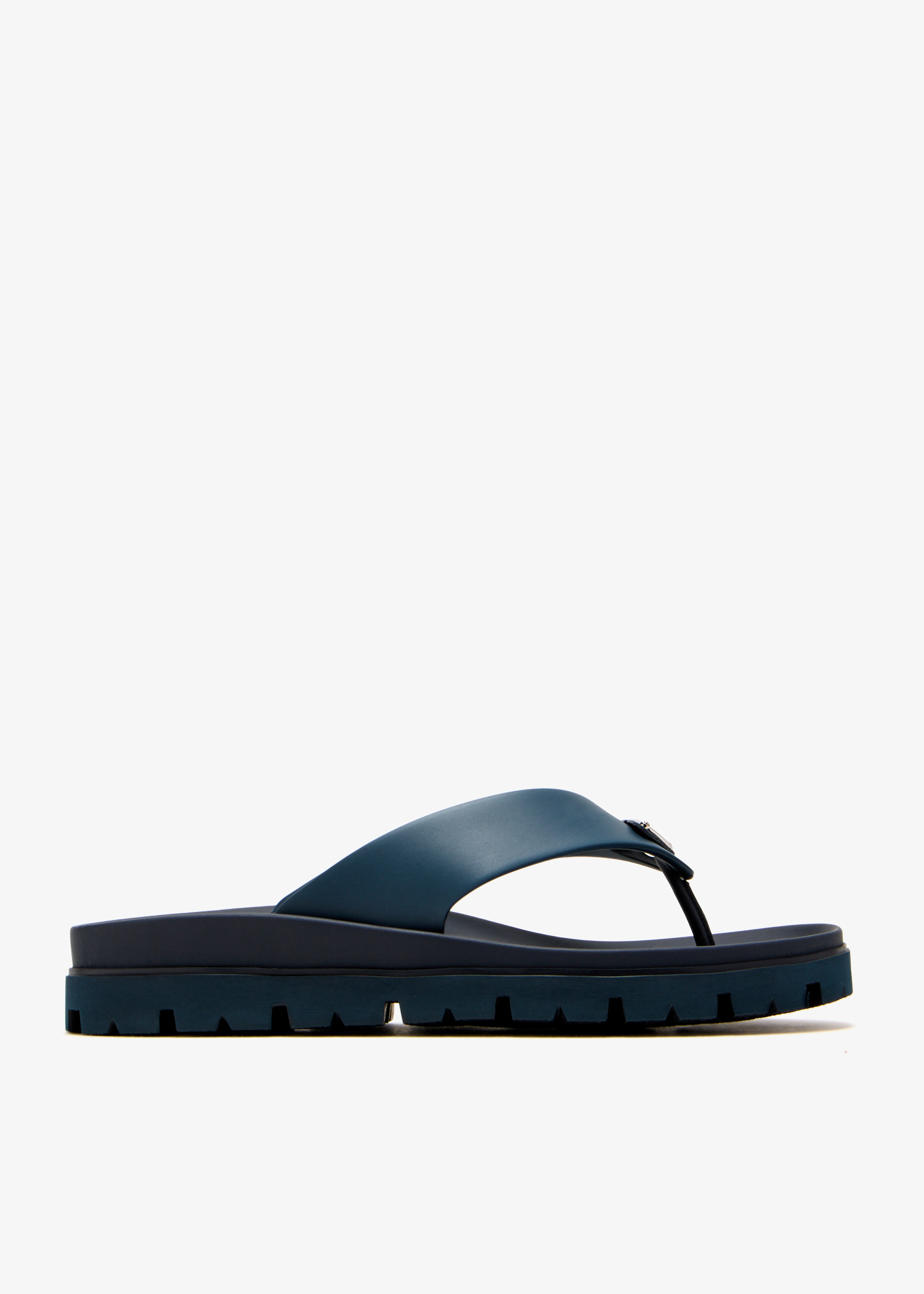 Prada Rubber thong sandals for Men - Navy in UAE | Level Shoes