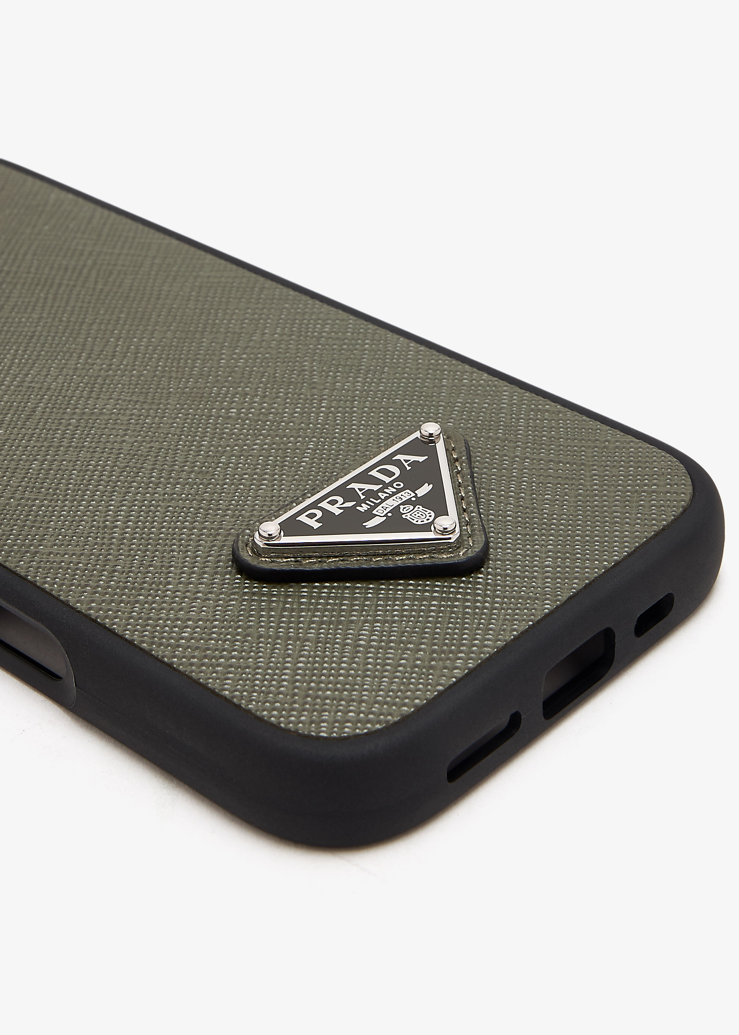国内発送 送料関税込 PRADA Saffiano leather case iPhone 16Pro Black Saffiano Leather Case For Iphone 16 Pro | PRADA