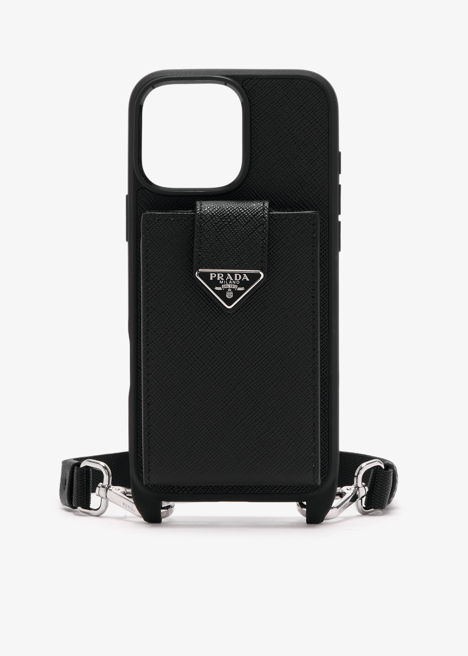 Prada iPhone 16 Pro Max saffiano leather cover for Men