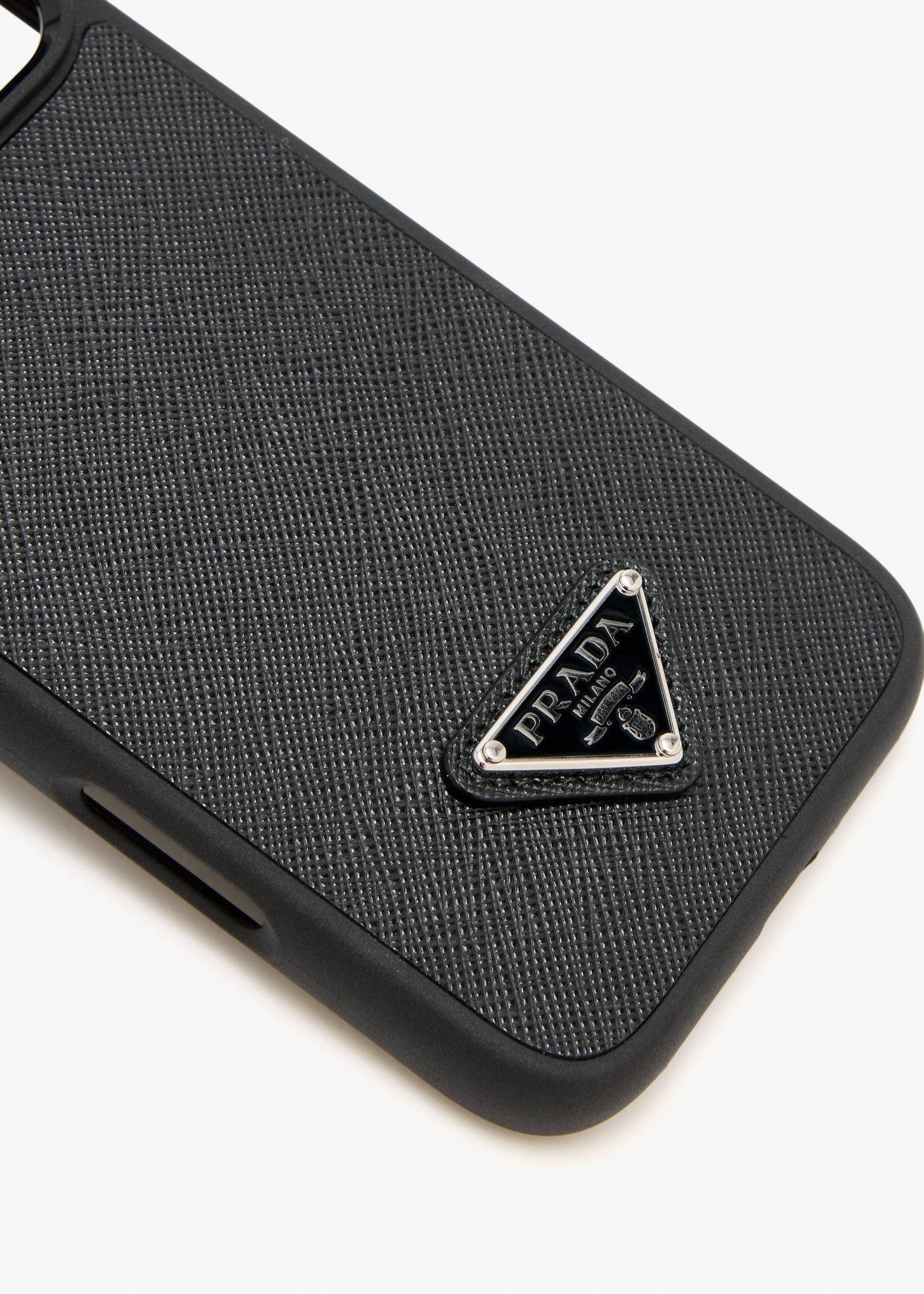 Prada iPhone 17 Pro Max saffiano leather case for Men - Black in