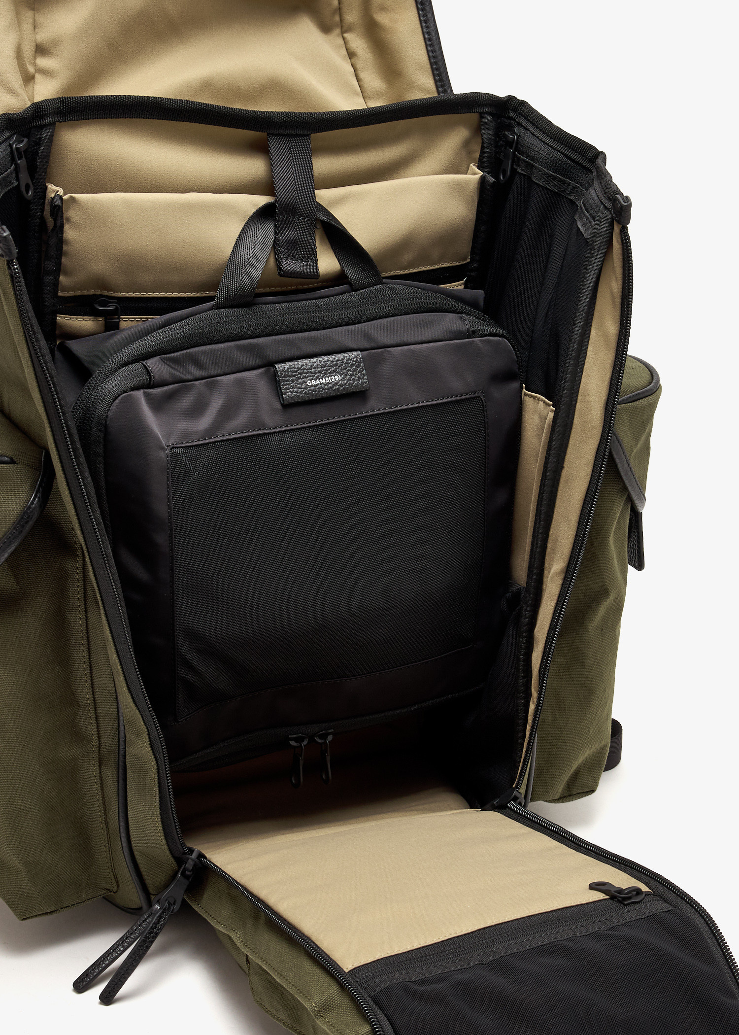 GRAMS28 301 Adventure backpack for Men - Khaki in UAE | Level Shoes