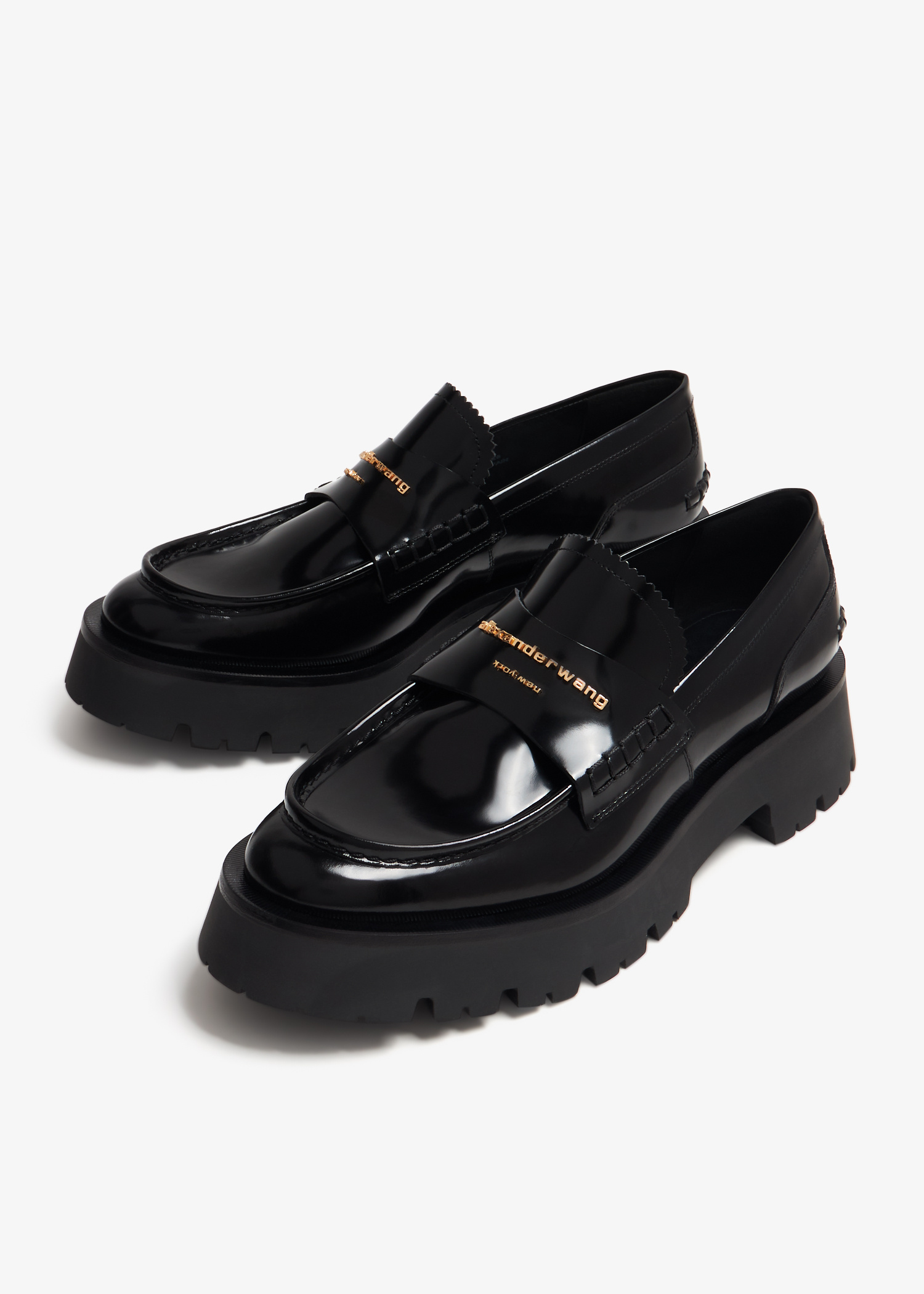 ラヴァーズ Alexander Wang Carter lug loafers for Women - Black in USA