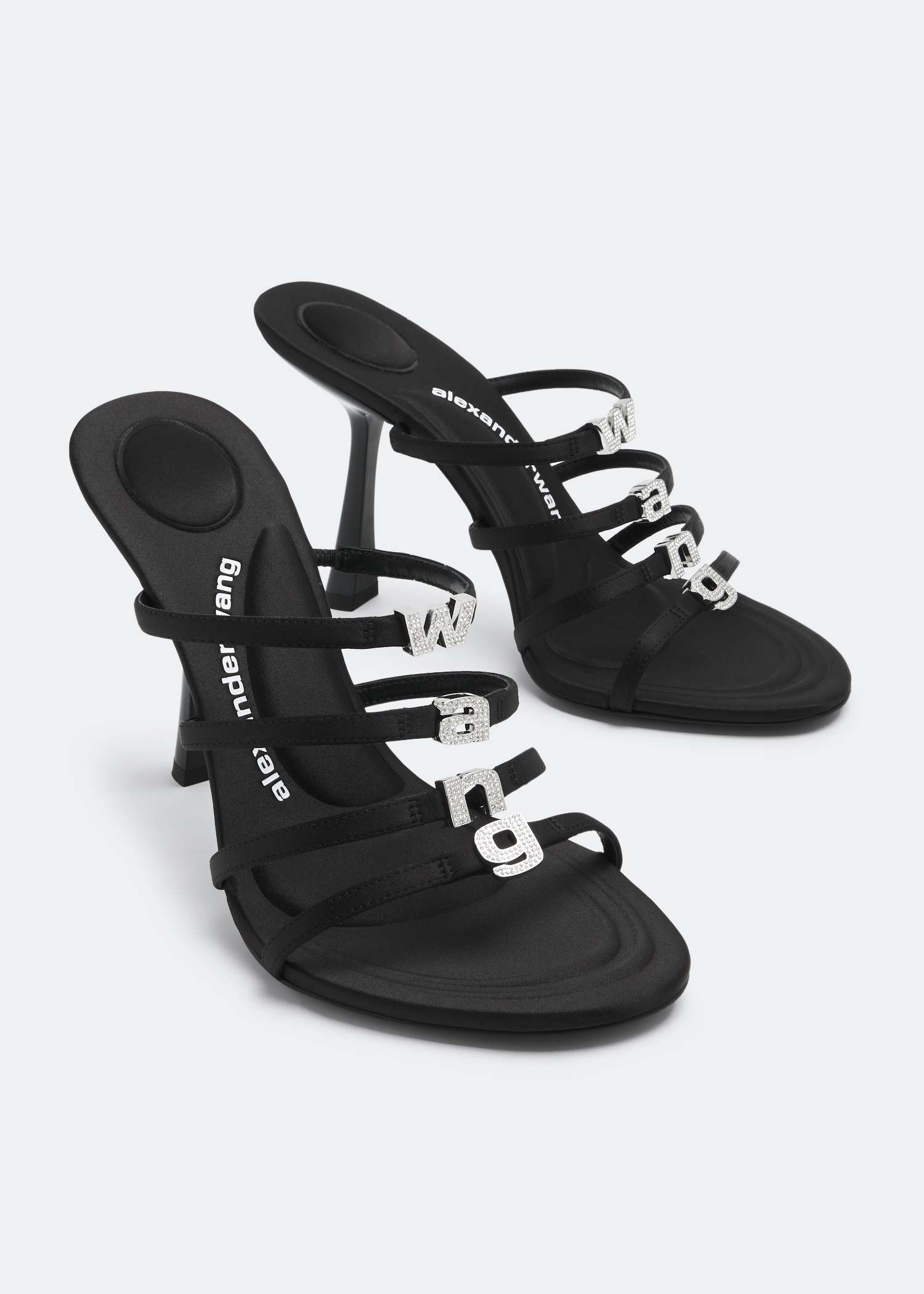 Alexander Wang Nala 105 logo sandals for Women - Black in USA