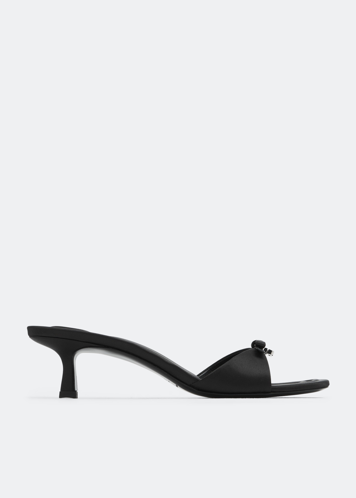 サンダル・ミュール Alexander Wang Dahlia 50 Sandals in Crystal / Black Leather Alexander Wang Dahlia 50 Crystal Sandal in Black & Clear