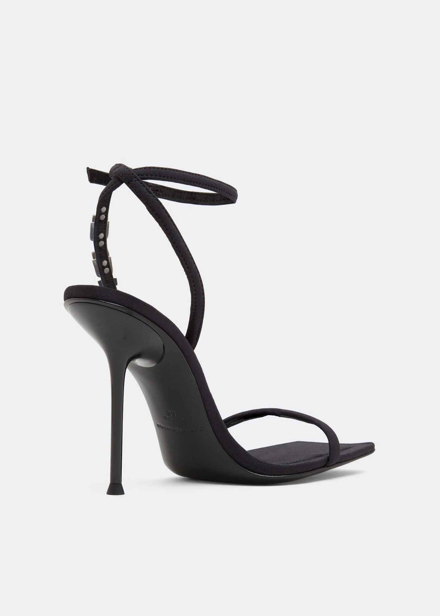 シューズ・サンダルその他 ALEXANDER WANG Woman Heeled sandals Black 30325S003 001 black logo platform sandals in BLACK | alexanderwang®