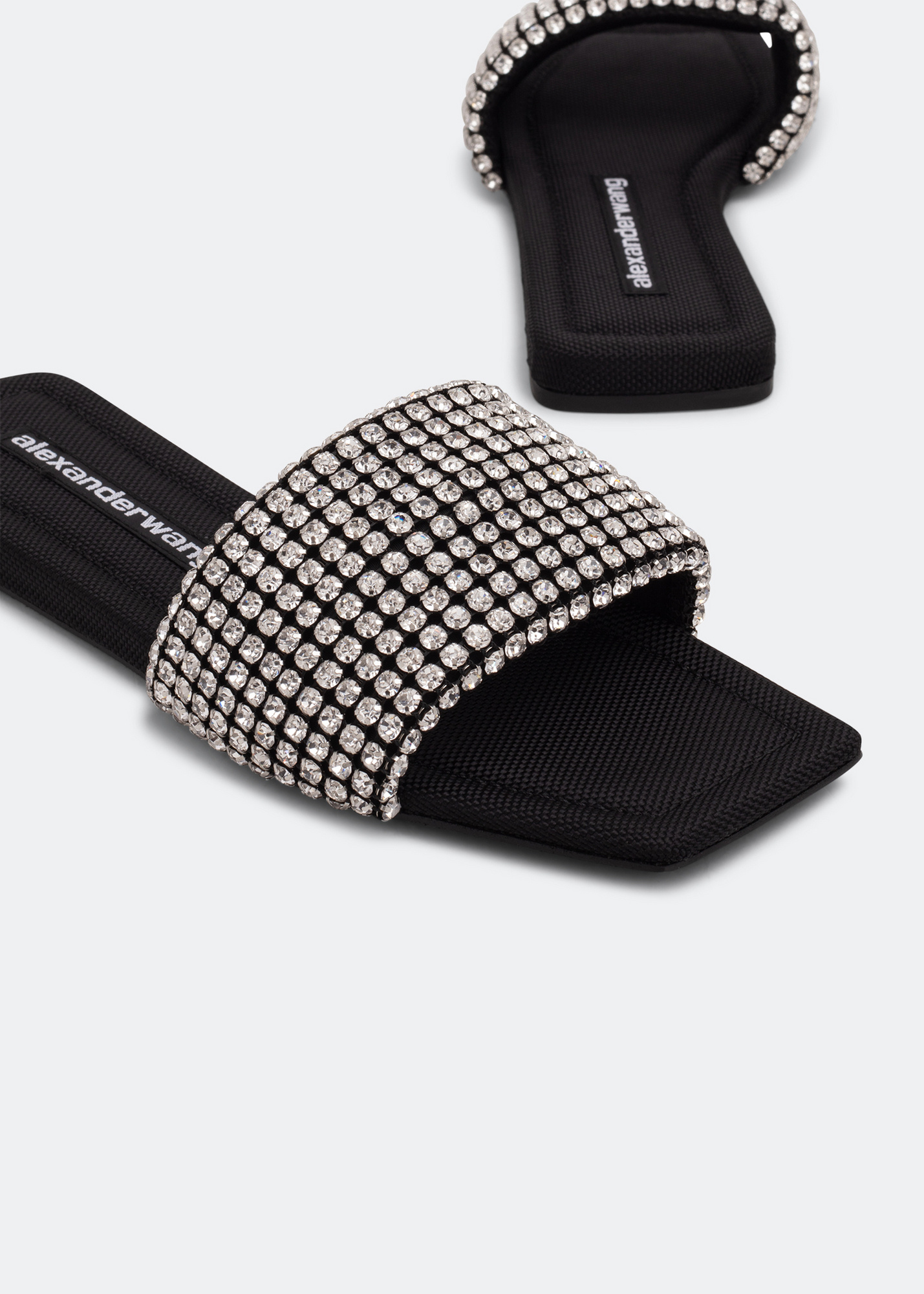 alexanderwang サンダル anyaクリスタルスライド Alexander Wang Anya crystal slides for Women - Silver in UAE