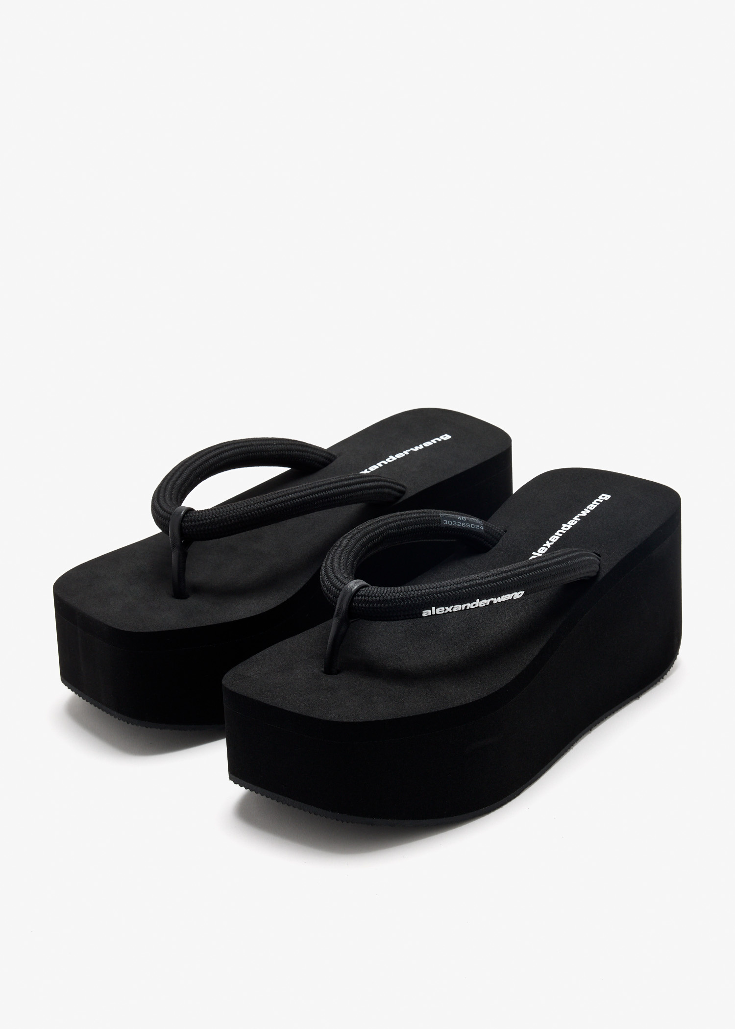 Alexander Wang Jenna thong platform sandals for Women - Black in