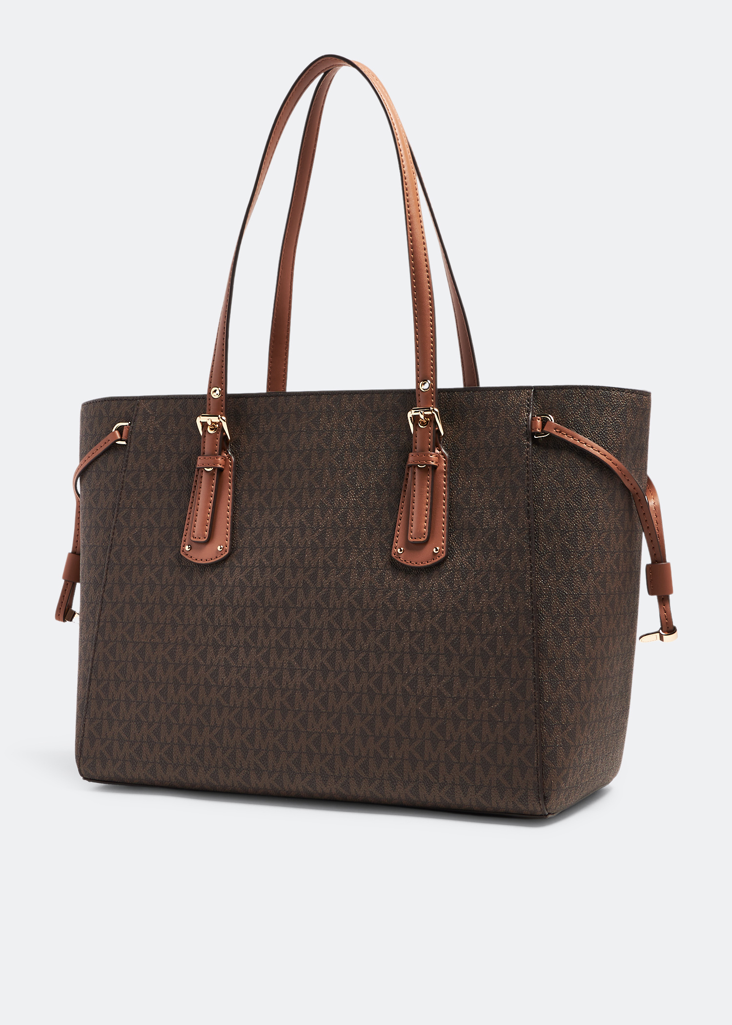 【ほぼ未使用】MICHAEL KORS ボディバッグ メンズ レザー ブラウン Michael Kors Voyager shopper tote bag for Women - Brown in USA
