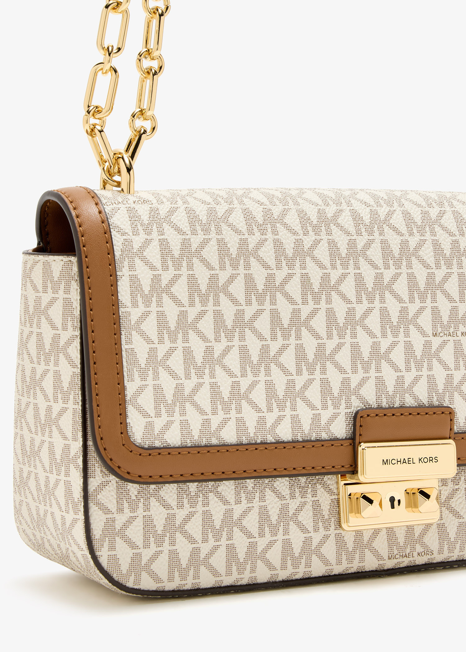 靴/バッグ Michael korcs Michael Kors Tribeca large shoulder bag for Women - Beige in USA
