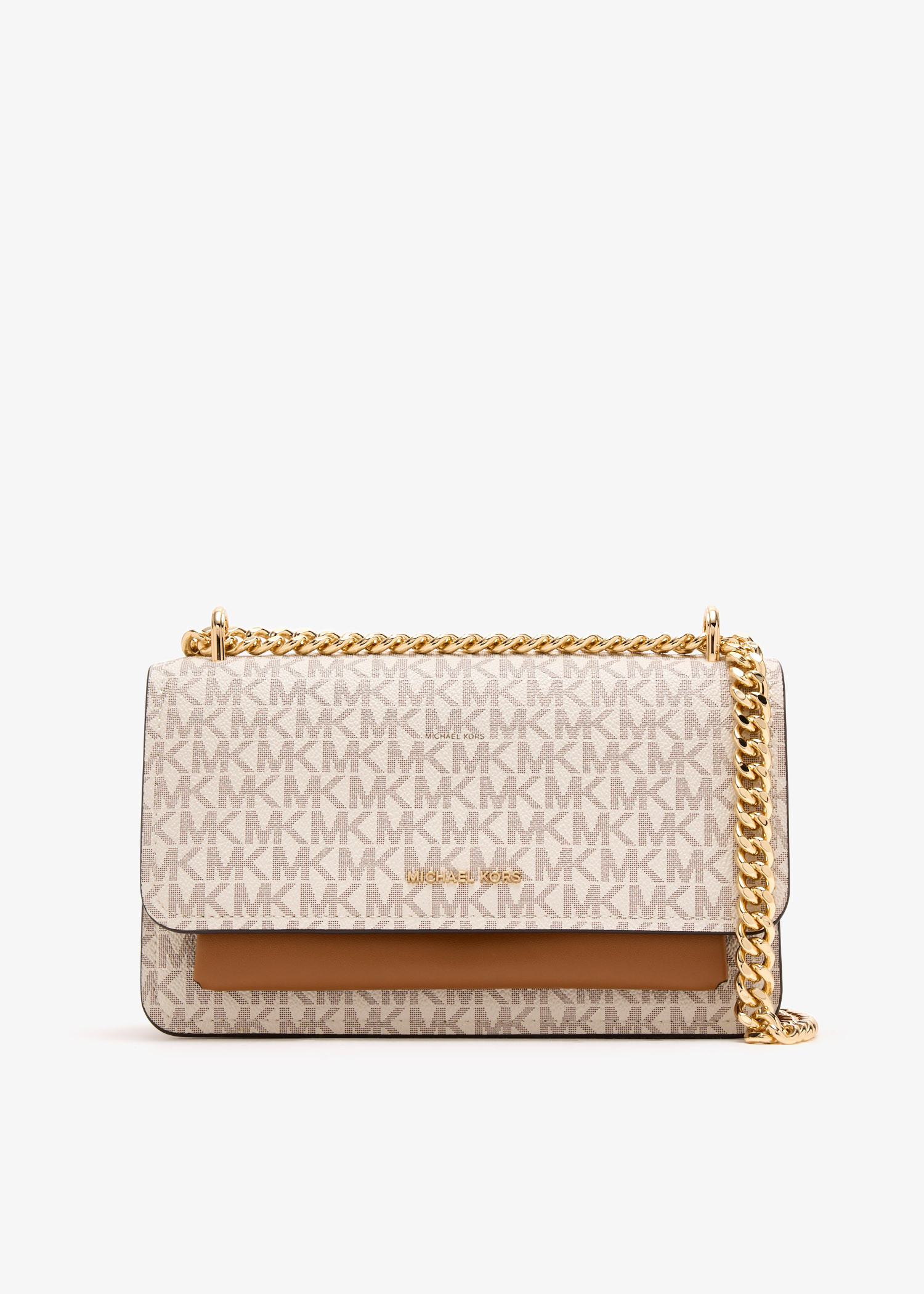 Michael Kors Claire large shoulder bag for Women - Cream in USA