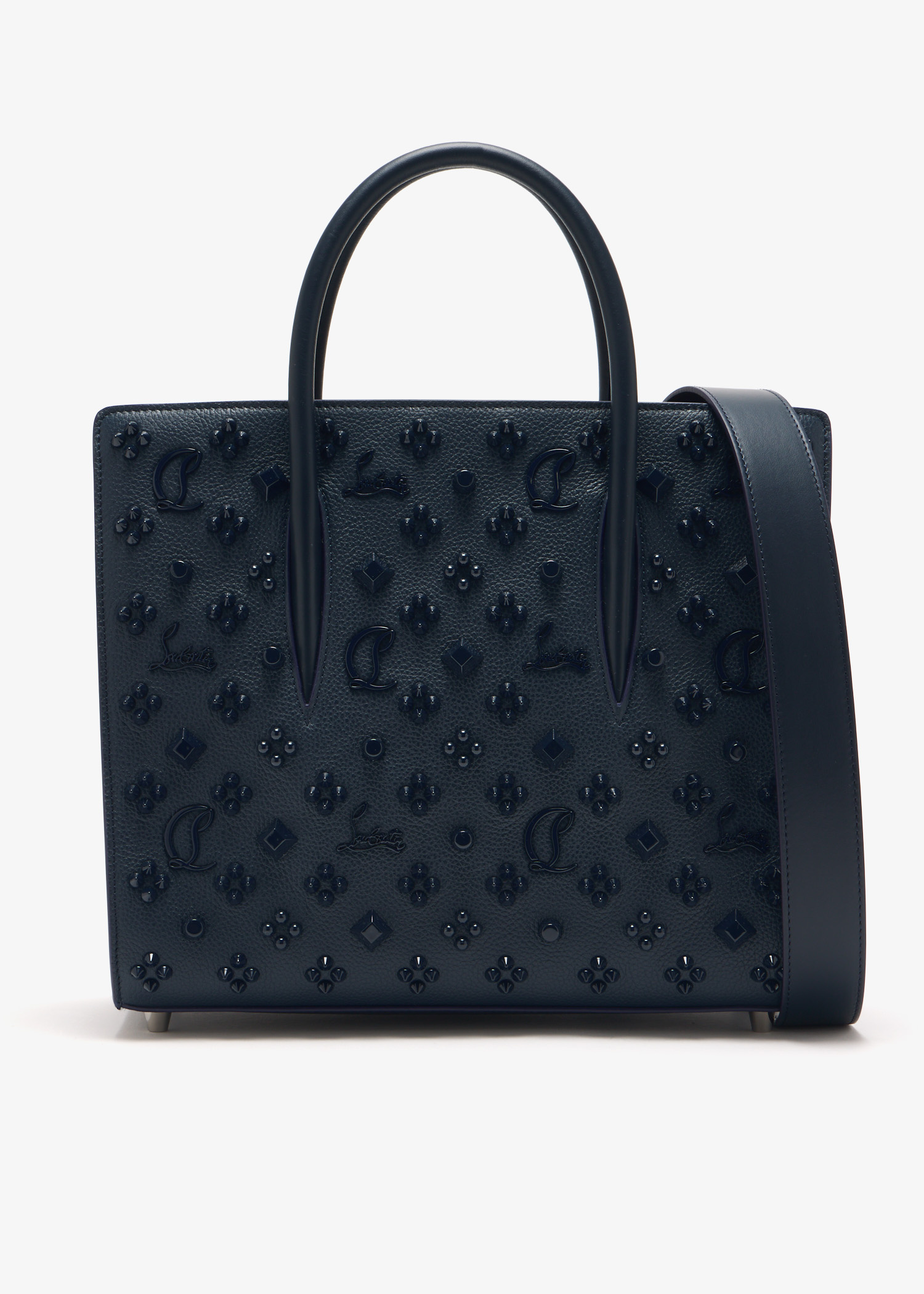 Christian Louboutin TOTES BAGS 【関税・送料込】 CHRISTIAN LOUBOUTIN Breizcaba embellished felt and leather