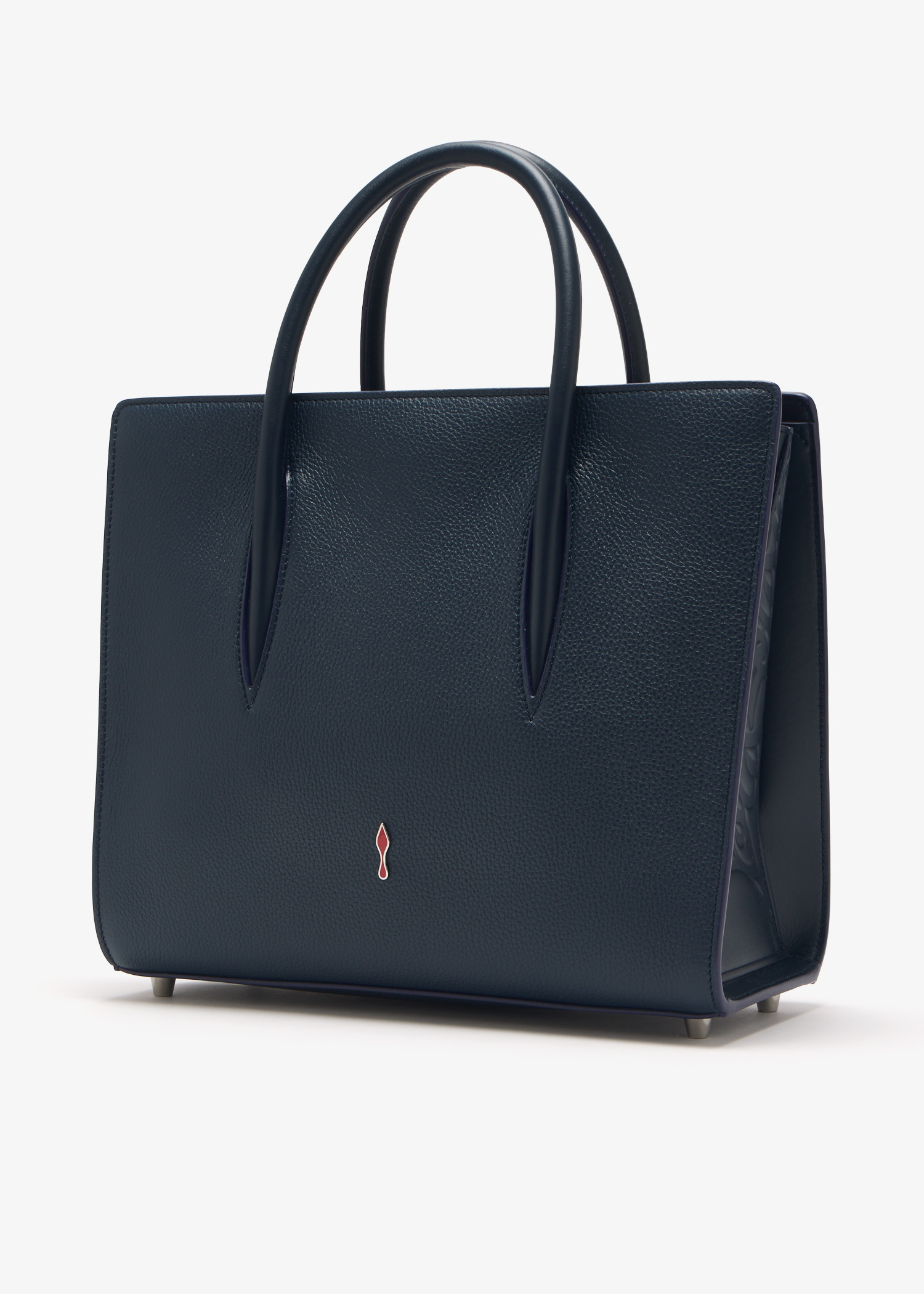 Christian Louboutin TOTES BAGS 【関税・送料込】 Christian Louboutin | By my side E/W black leather tote bag