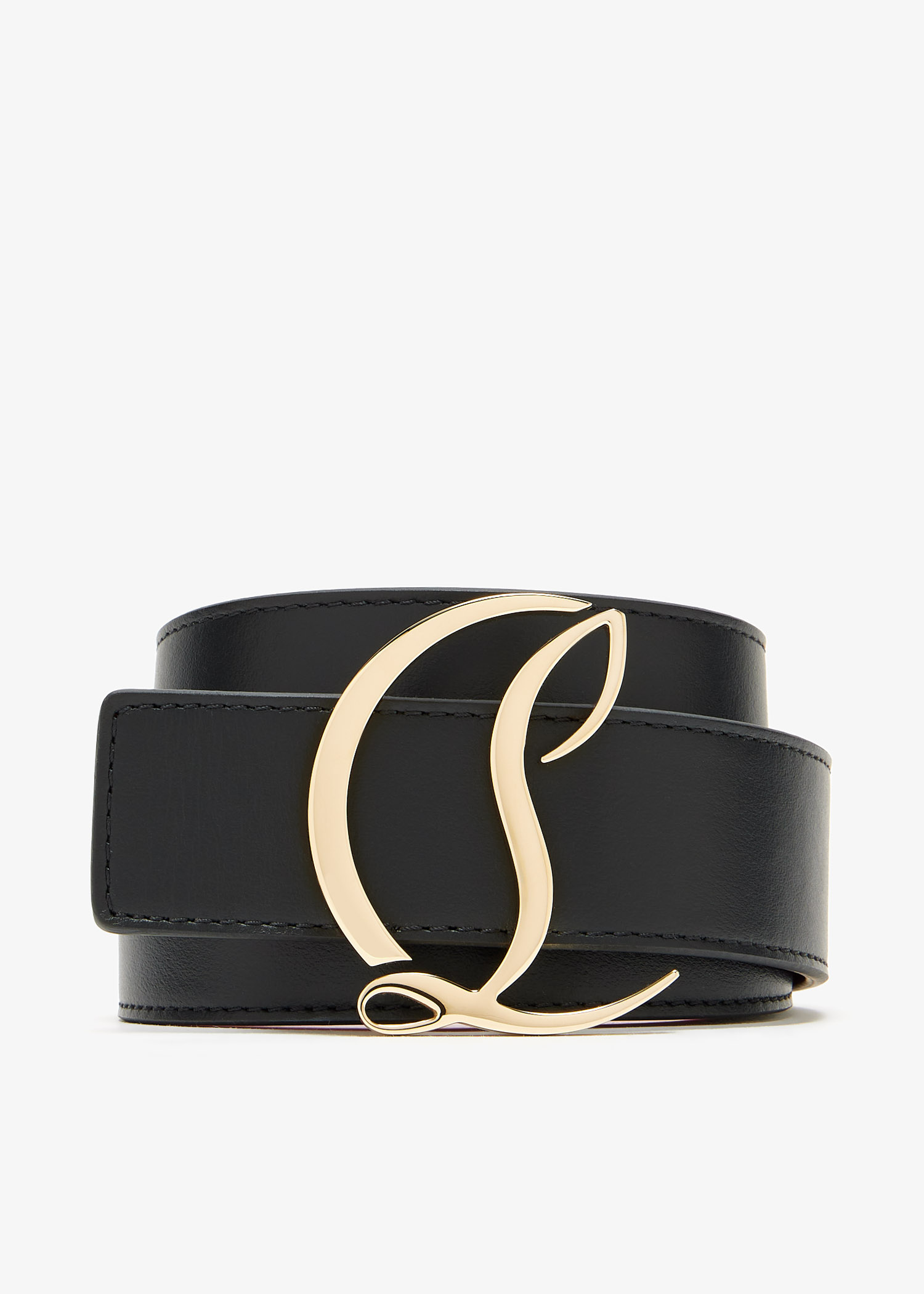 Christian Louboutin CL logo belt for Women - Black in UAE | Level
