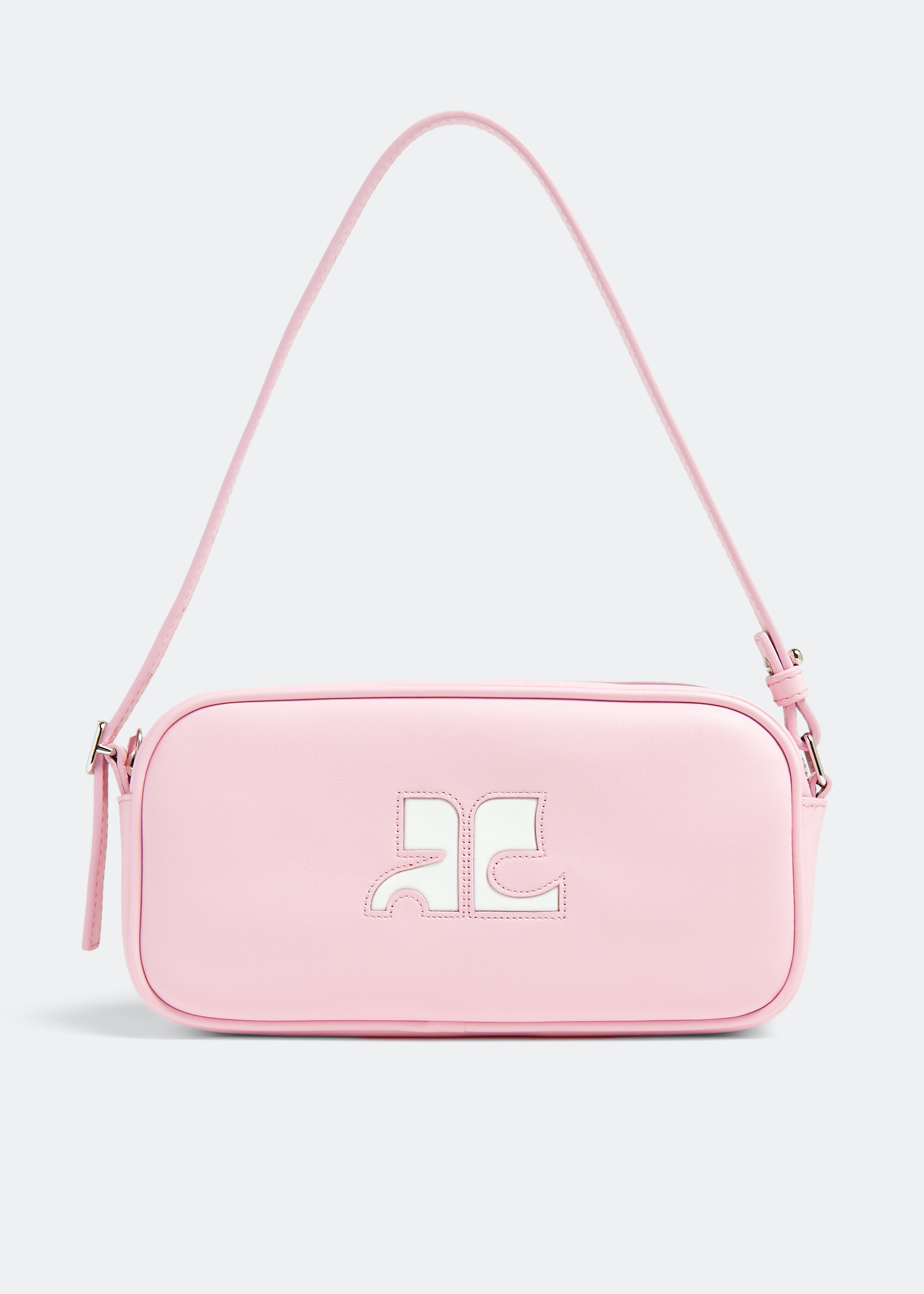 【コンパクトに持運び＊】Courreges SLEEK LEATHER BAGUETTE BAG 323gsa060cr00277005_base.jpg