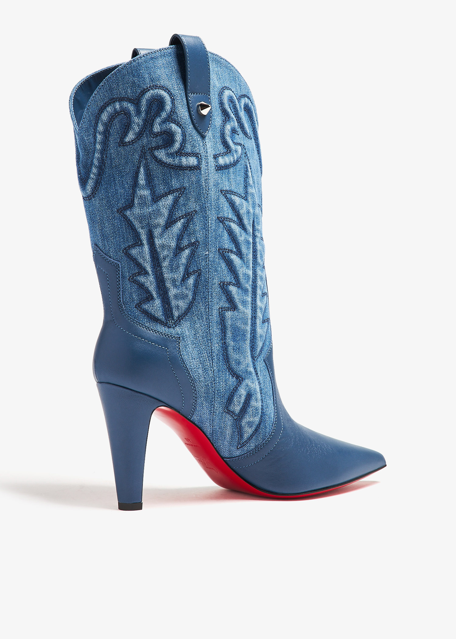 ブーツその他 CHRISTIAN LOUBOUTIN Woman Boots Blue 3230829 4084 Christian Louboutin Santiabooty 85 ankle boots for Women