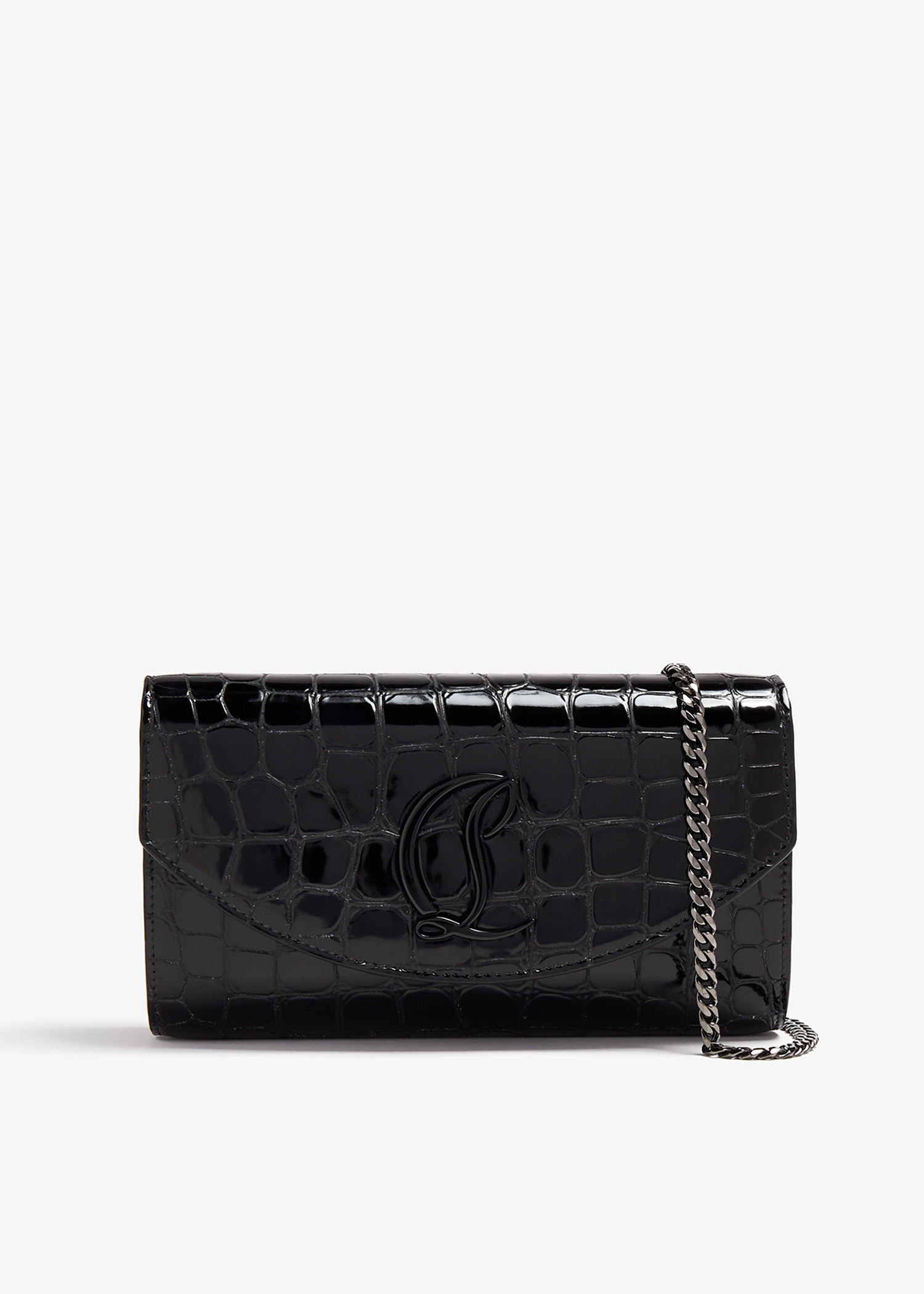 Christian Louboutin Loubi54 chain wallet for Women - Black