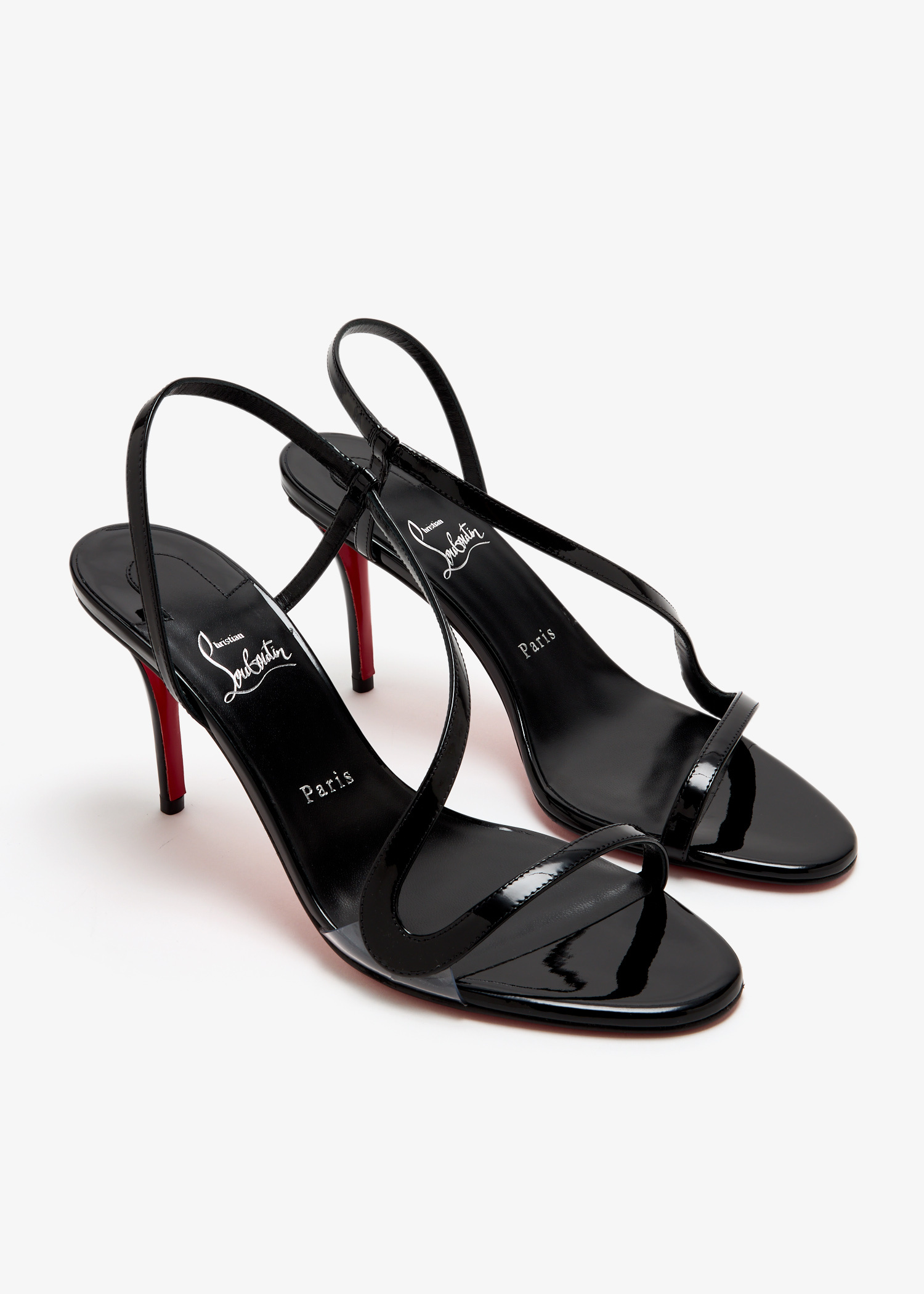新品未使用✨️Christian Louboutin ブラックサンダル 38 Miss Z - 60 mm Pumps - Patent calf leather - Black - Women