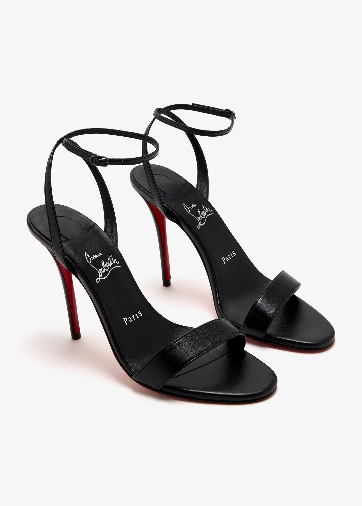 新品未使用✨️Christian Louboutin ブラックサンダル 38 Miss Z - 60 mm Pumps - Patent calf leather - Black - Women