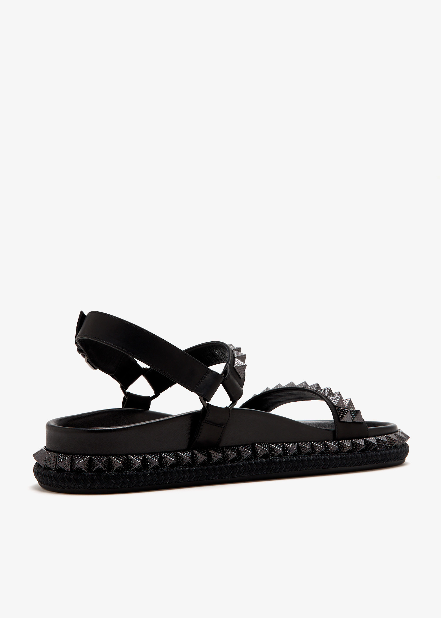 Christian Louboutin ♪ Pyrabizz Sandal 3250230B439 Pyrabizz Sandal - Sandals - Waxed calf leather - Black