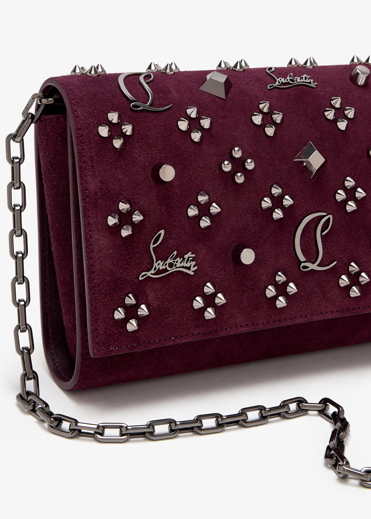 未使用級】クリスチャンルブタン PALOMA CLUTCH チェーンウォレット