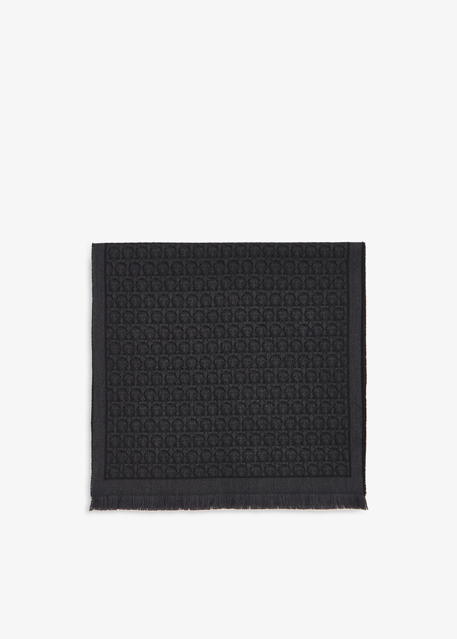 スカーフ FERRAGAMO FW25 GANCINI SCARF (736640 327955015) Ferragamo Gancini scarf for Women - Black in UAE | Level Shoes
