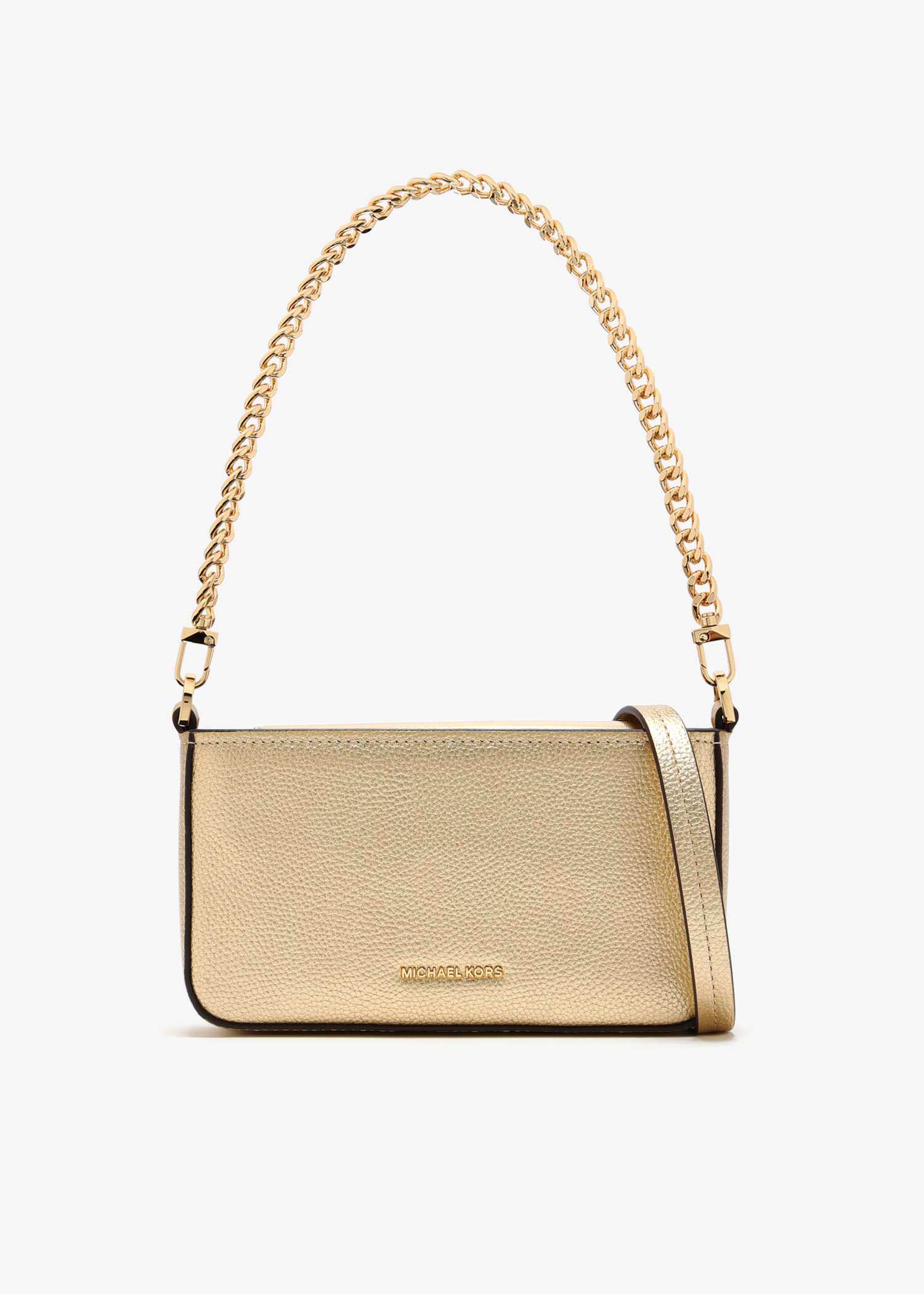 Michael Kors Bryant small convertible pochette for Women - Gold in