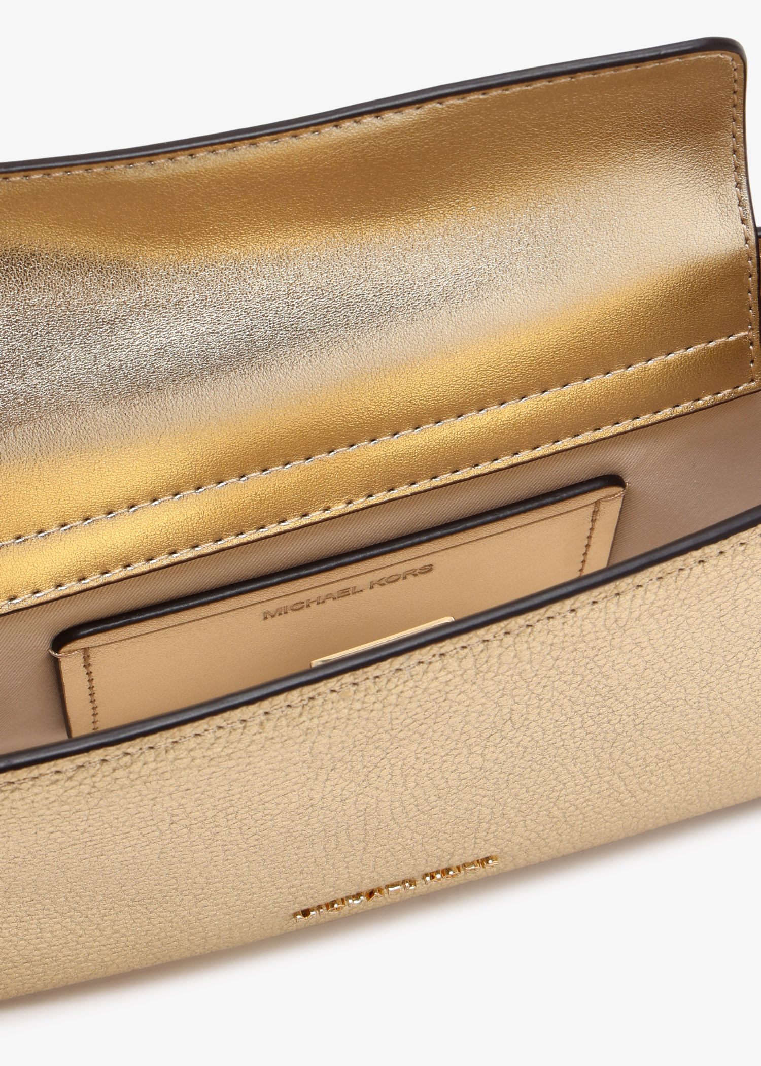 Michael Kors Bryant small convertible pochette for Women - Gold in