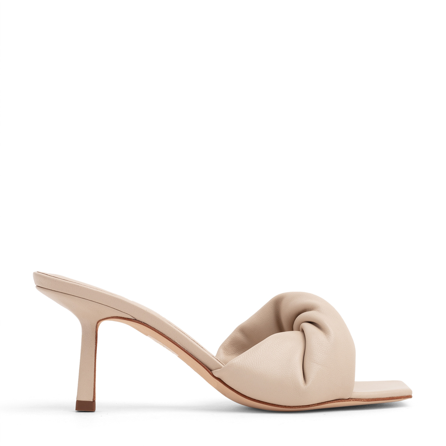 Studio Amelia Twist Front 75 heel sandals for Women - Beige in USA