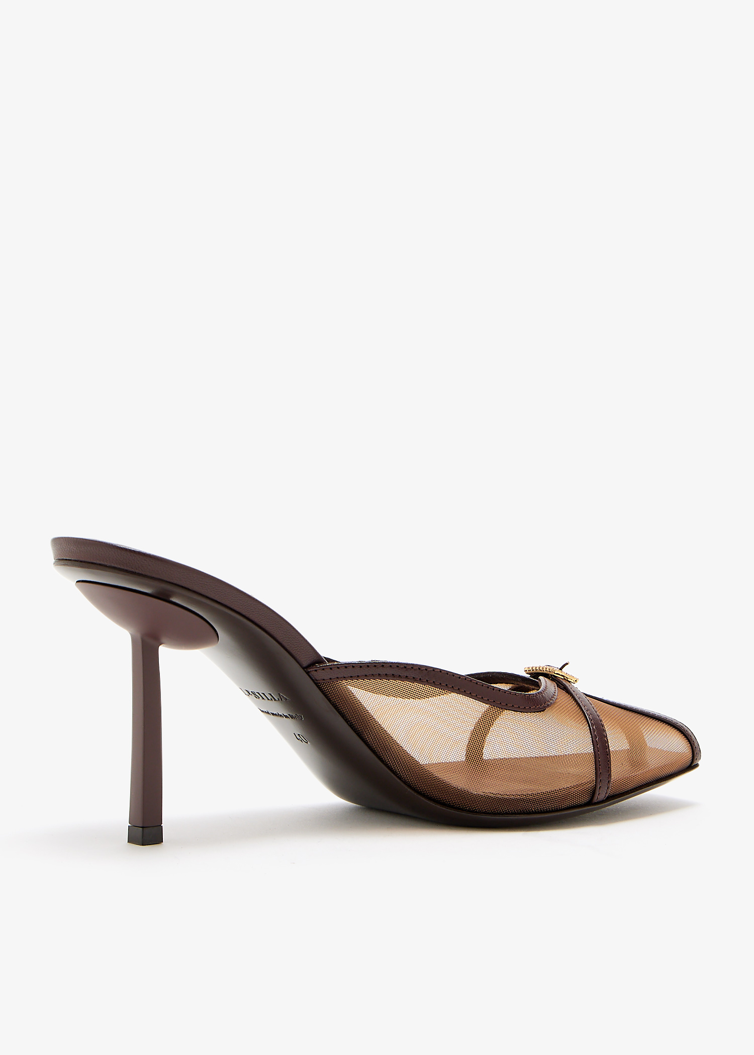 サンダル・ミュール LE SILLA Brown mesh Chanel Vittoria pumps Le Silla Vittoria sandals for Women - Brown in UAE | Level Shoes