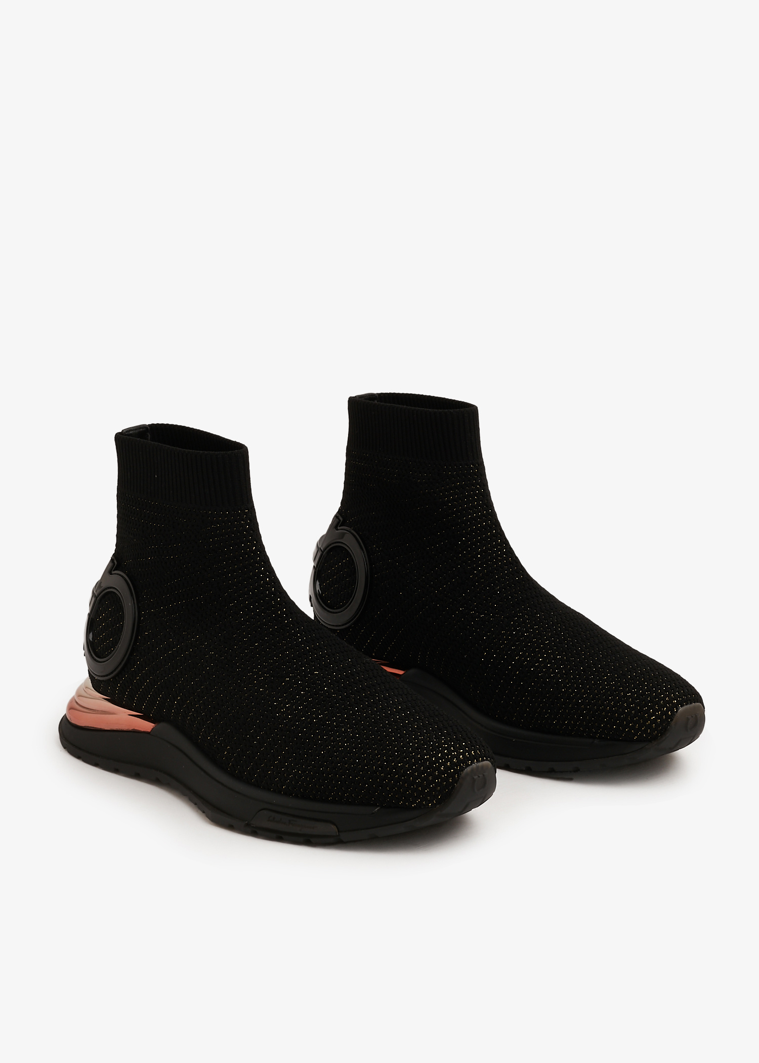 FERRAGAMO ロゴ Gardena テクニカル ソックススニーカー FERRAGAMO ロゴ Gardena テクニカル ソックススニーカー 靴