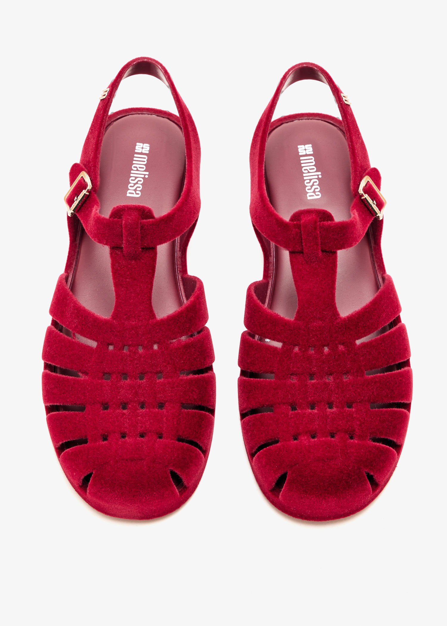 Melissa(メリッサ)・Possession Velvet II グラディエーター Melissa Possession Velvet II sandals for Women - Red in USA